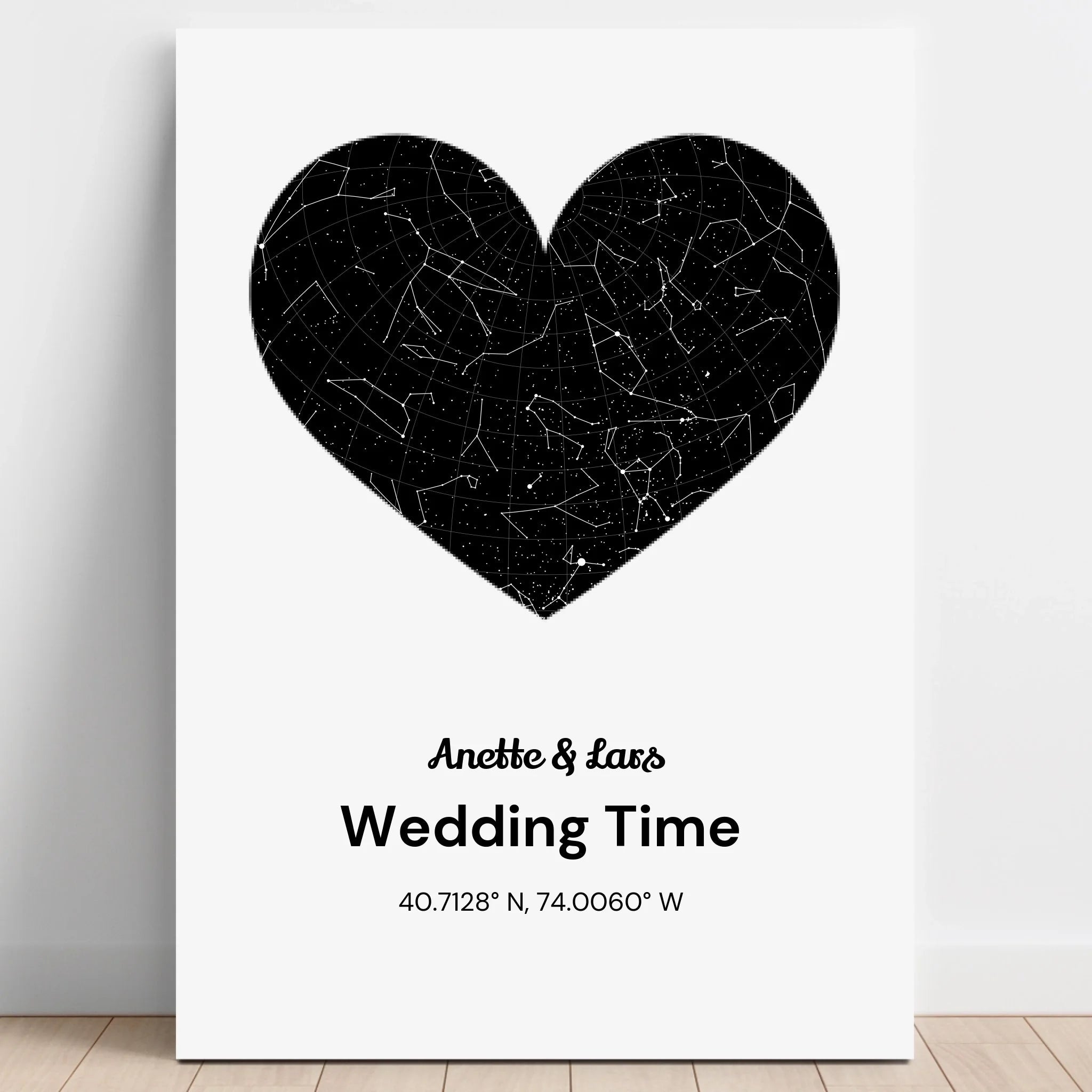 Persönliches Hochzeitsgeschenk Sternehimmel Poster - Prinolla