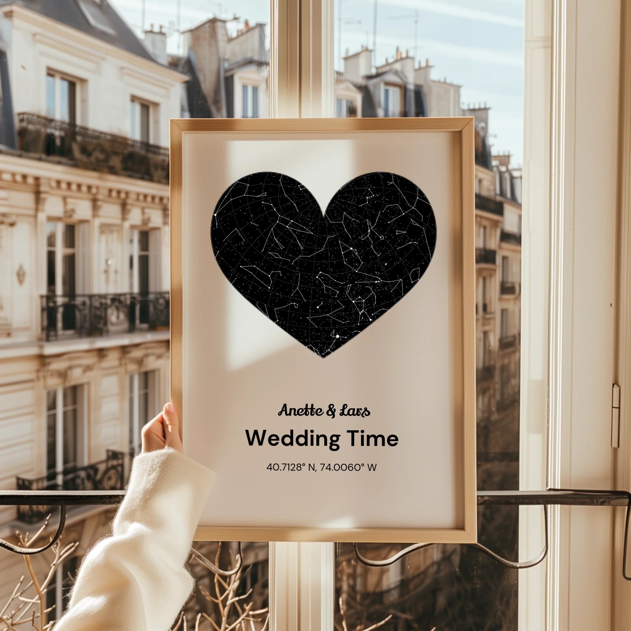 Persönliches Hochzeitsgeschenk Sternehimmel Poster - Prinolla