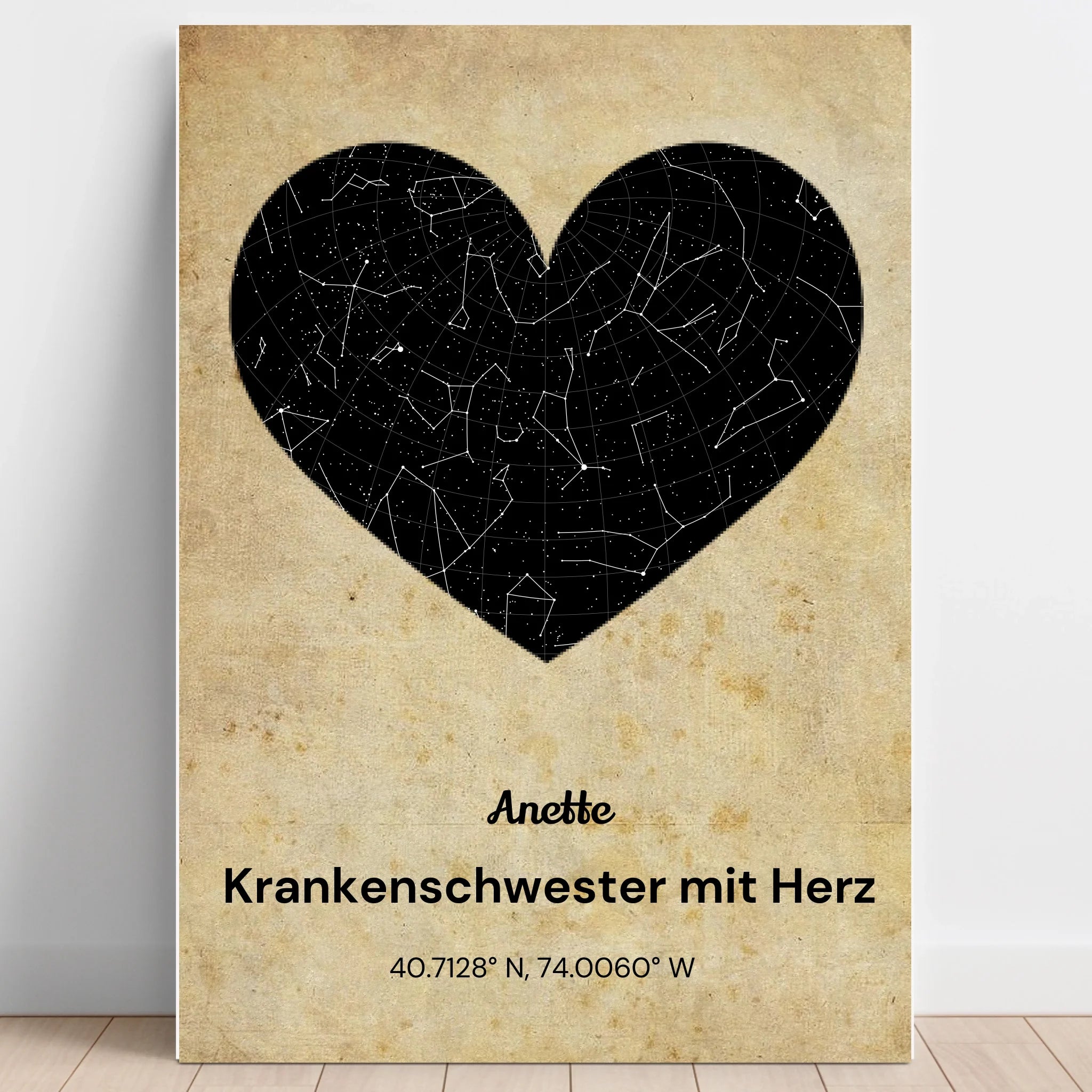 Persönliches Krankenschwester Sternehimmel Geschenk - Prinolla