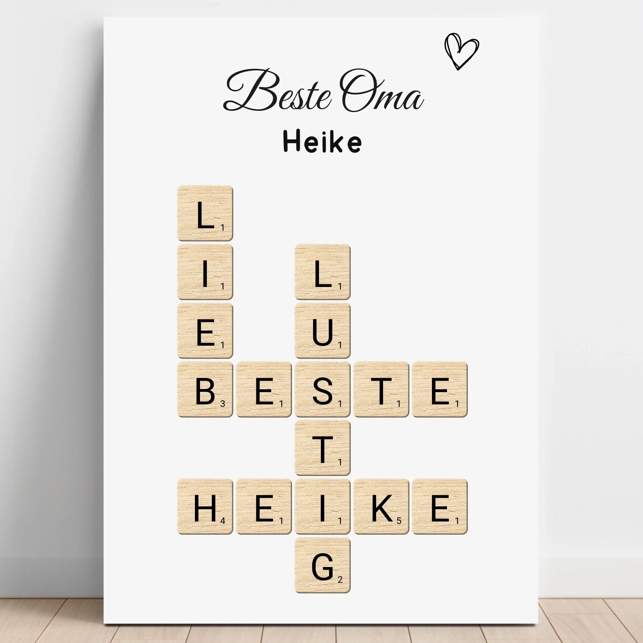 Persönliches Oma Geschenk Wort Definition gestalten - Prinolla