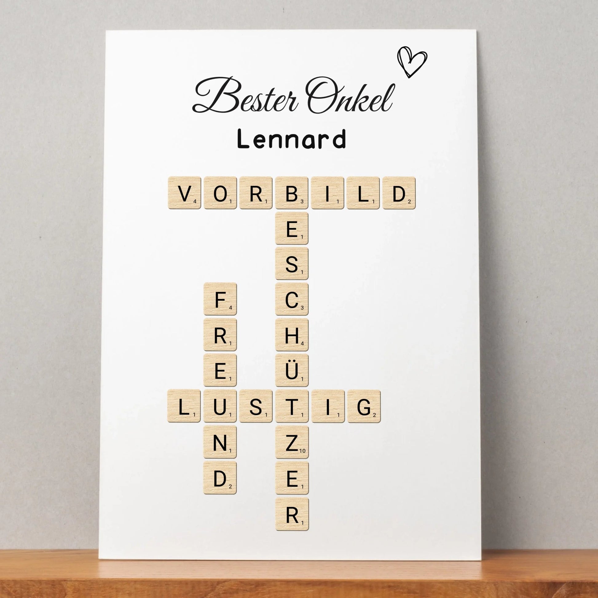 Persönliches Onkel Geschenk Definition Word Poster - Prinolla