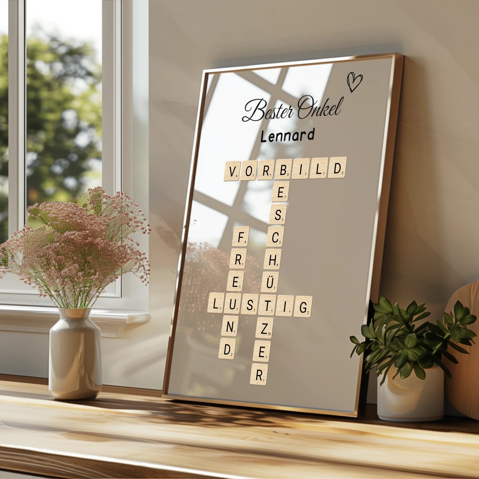 Persönliches Onkel Geschenk Definition Word Poster - Prinolla