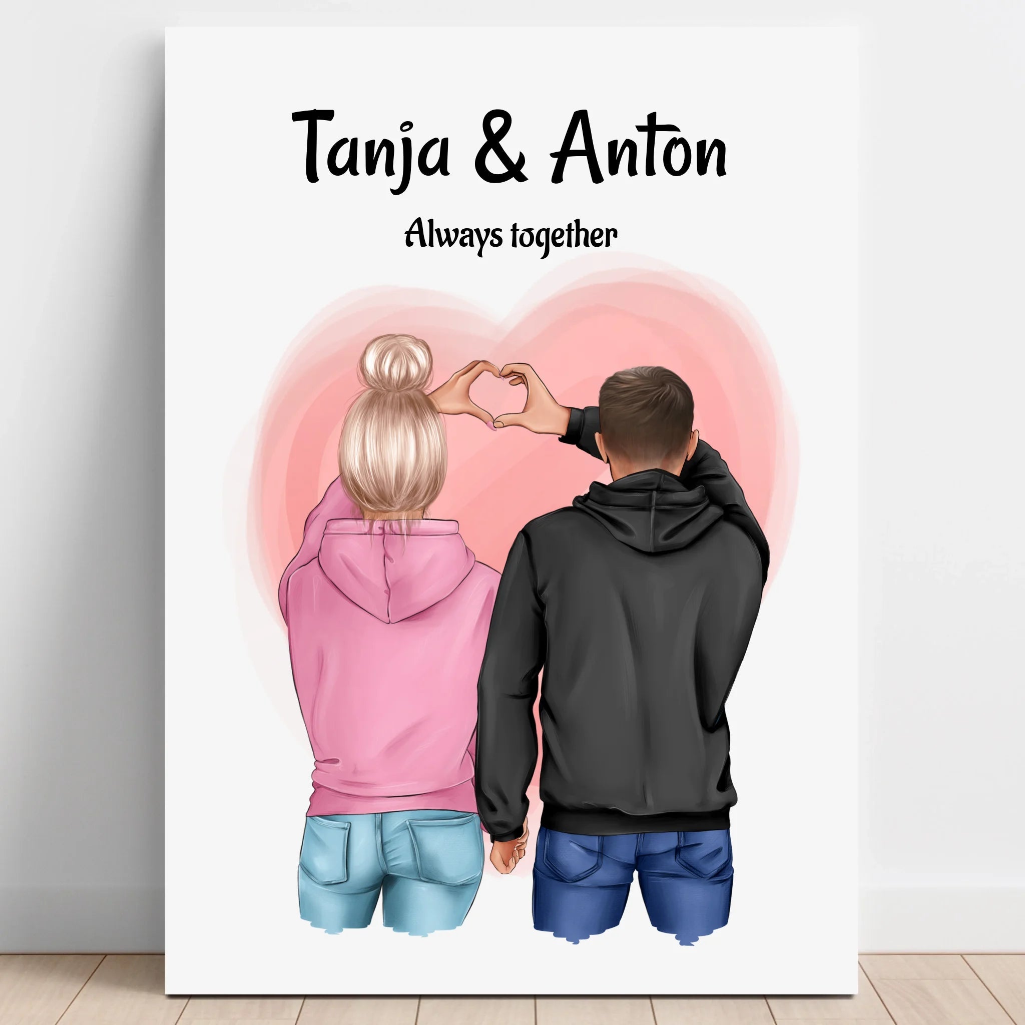 Persönliches Paar Bild Geschenk personalisiert - Prinolla