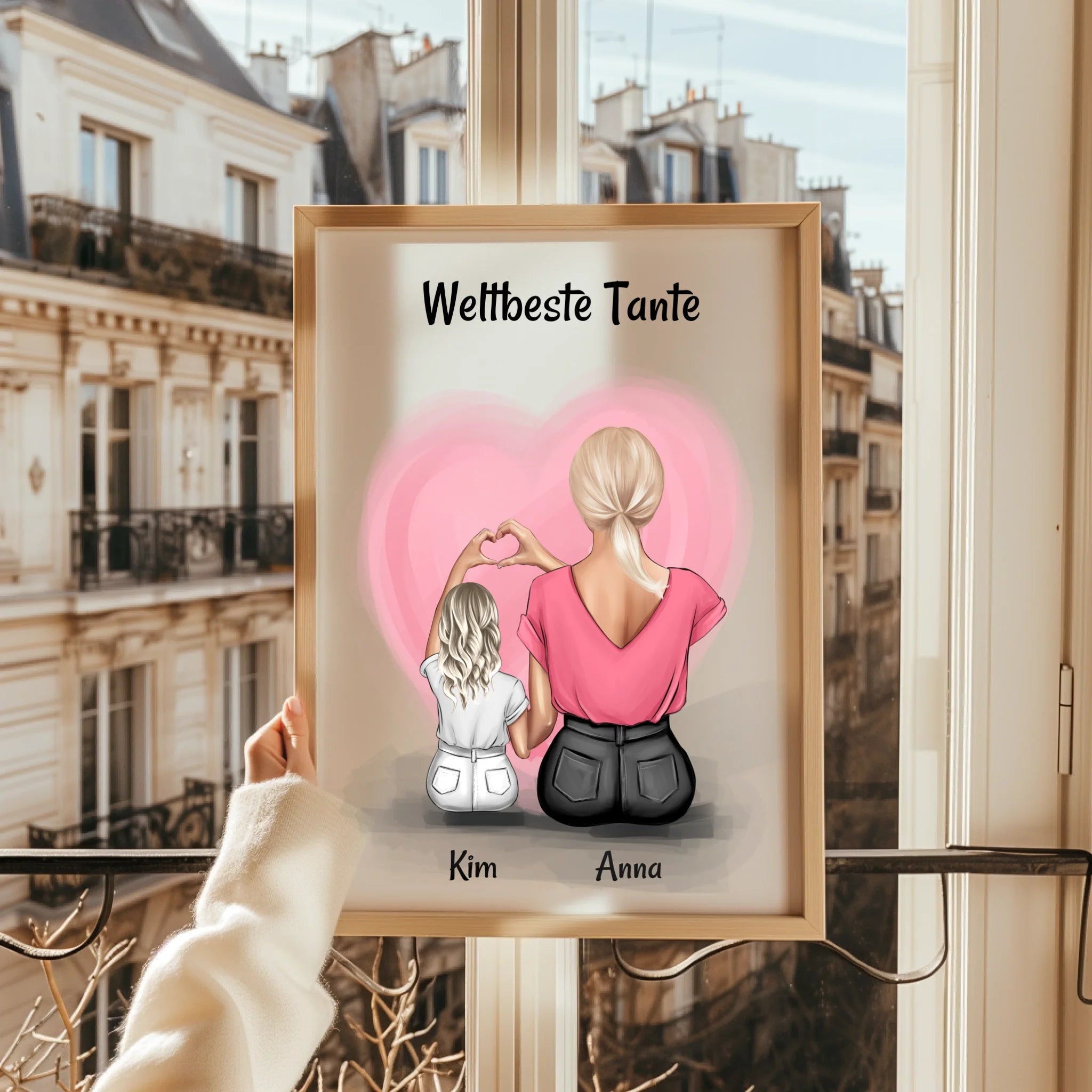 Persönliches Tante Nichte Bild Geschenk personalisiert - Prinolla