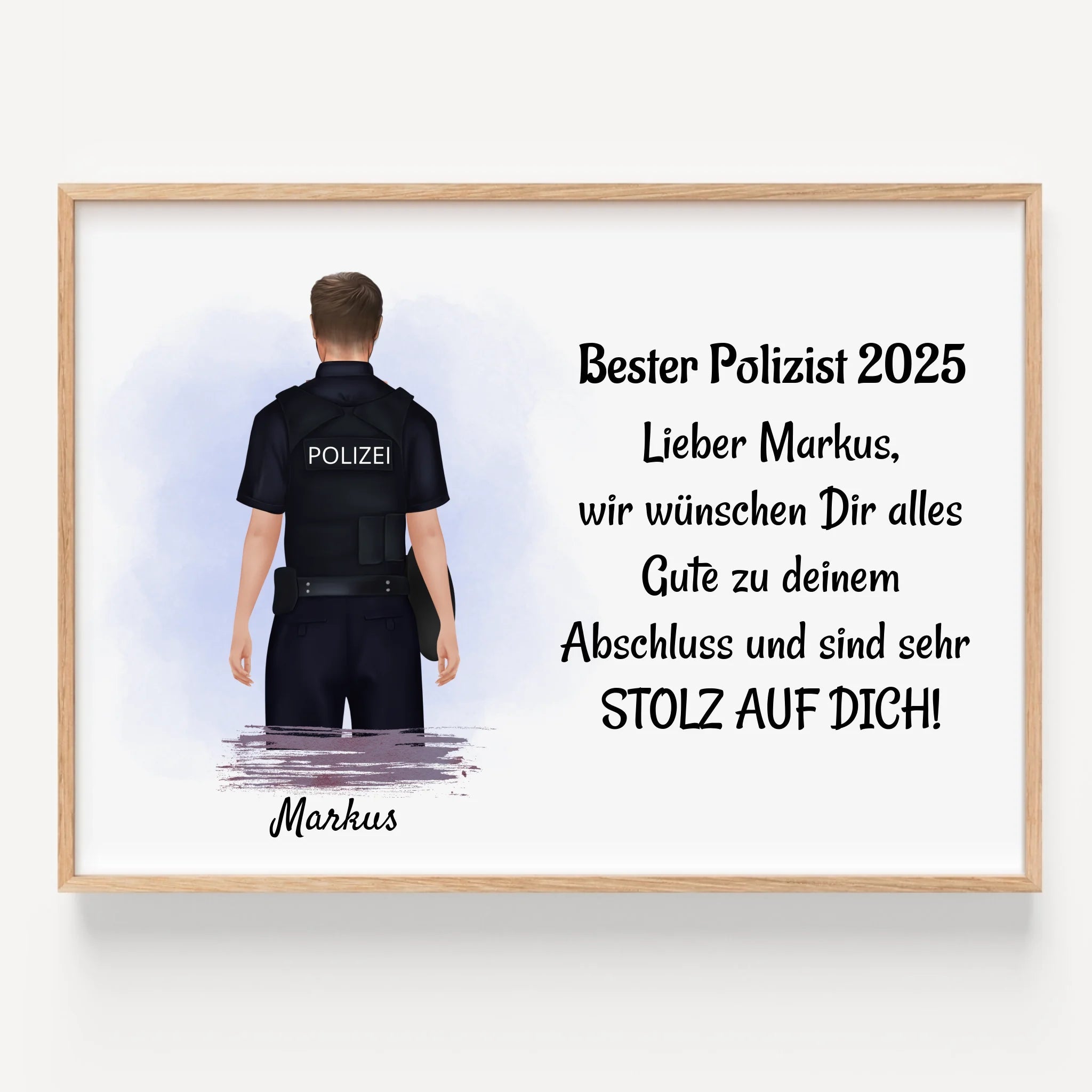 Polizei Ausbildung bestanden Geschenk für Mann - Prinolla