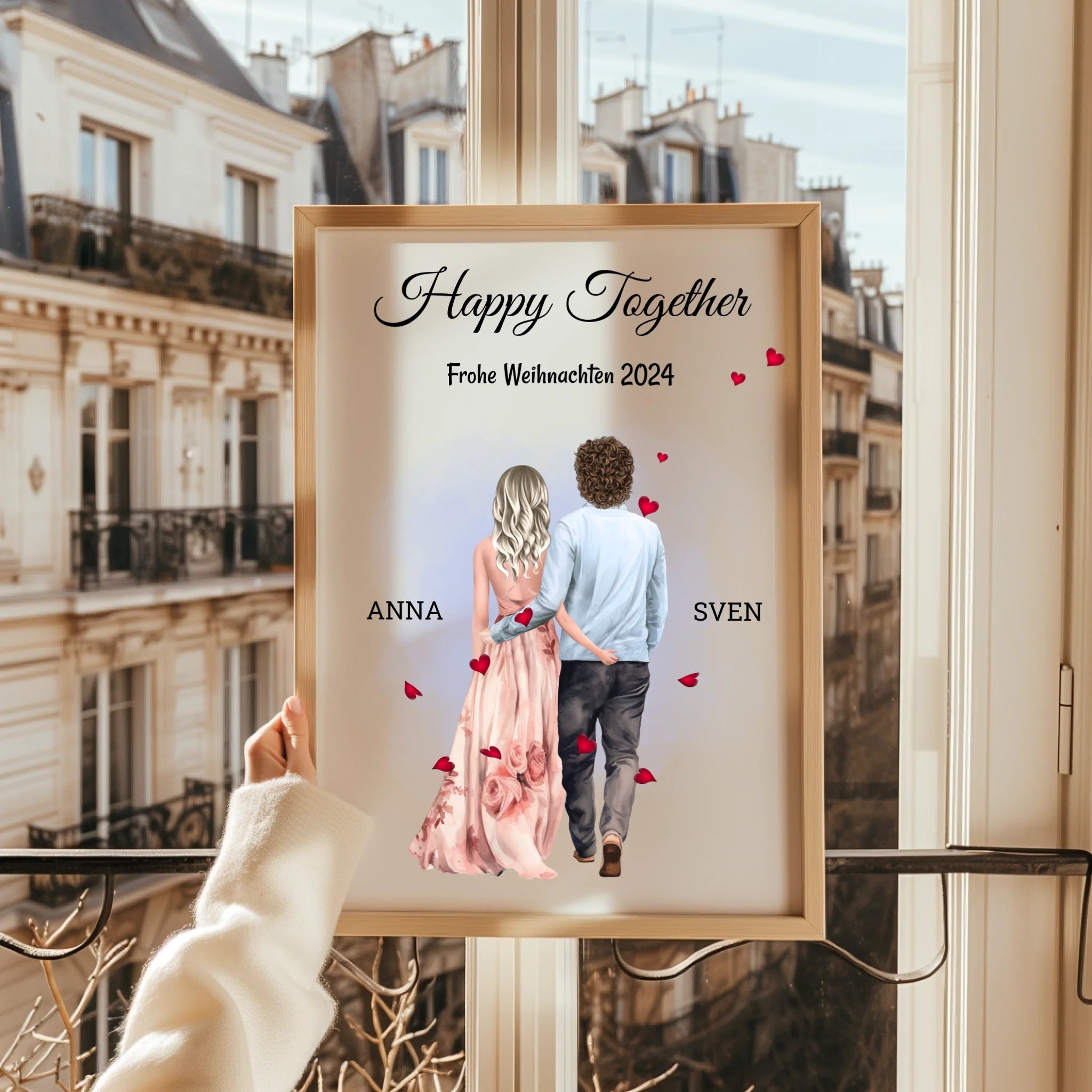 Romantisches Paar Poster Geschenk personalisiert - Prinolla