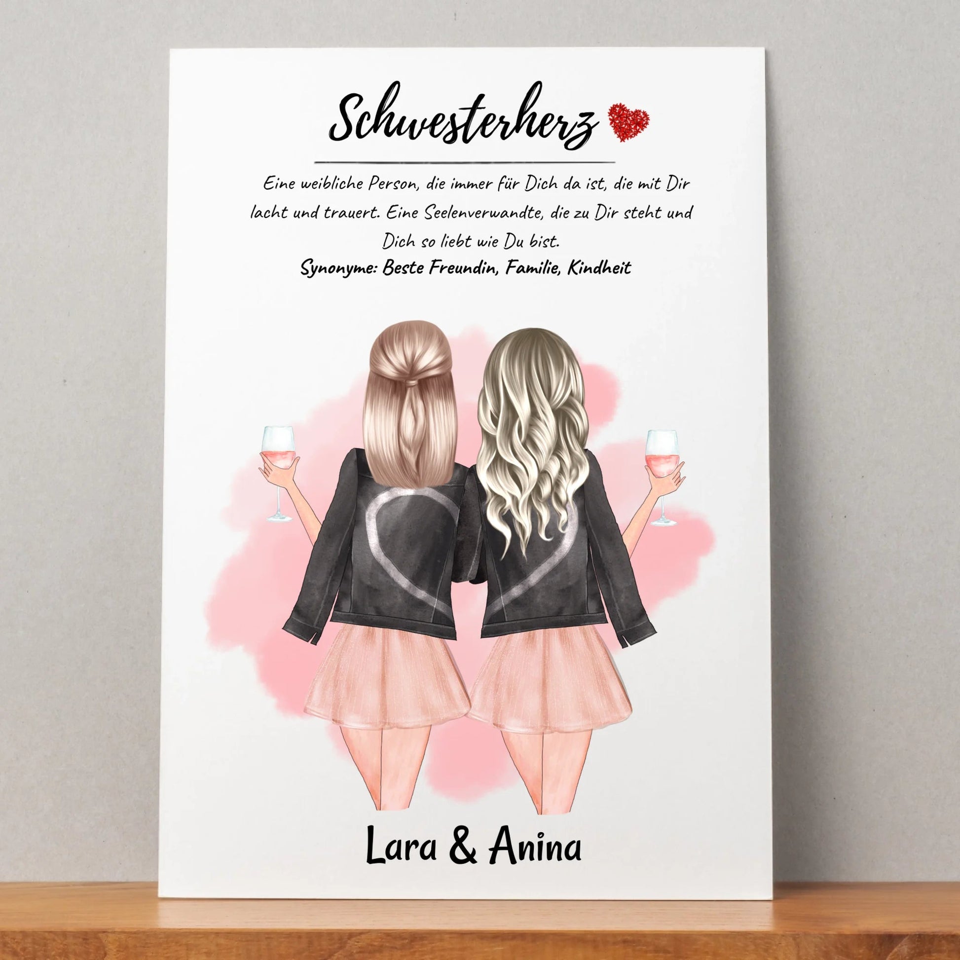 Schwester Definition Bild Geschenk mit Name - Prinolla