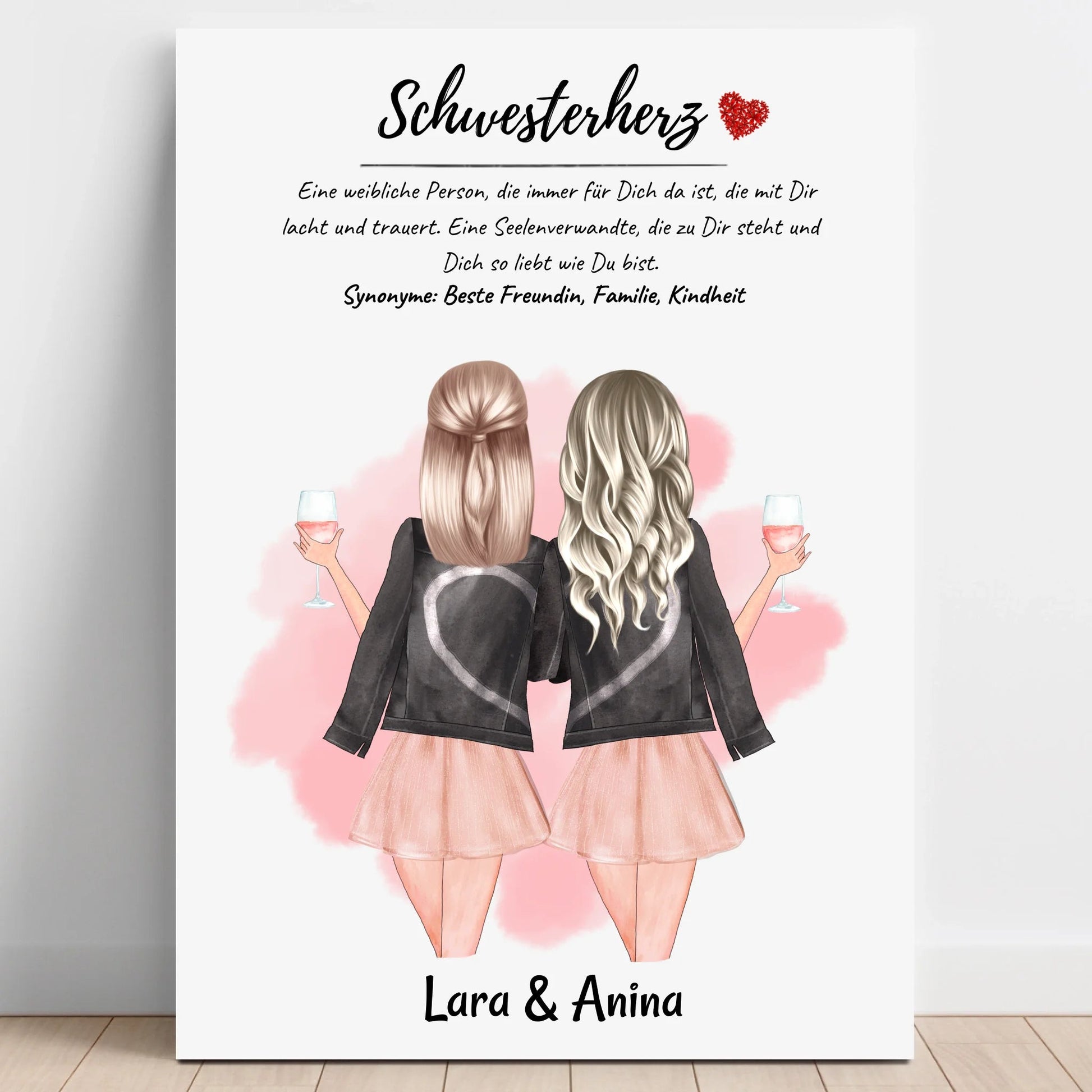Schwester Definition Bild Geschenk mit Name - Prinolla