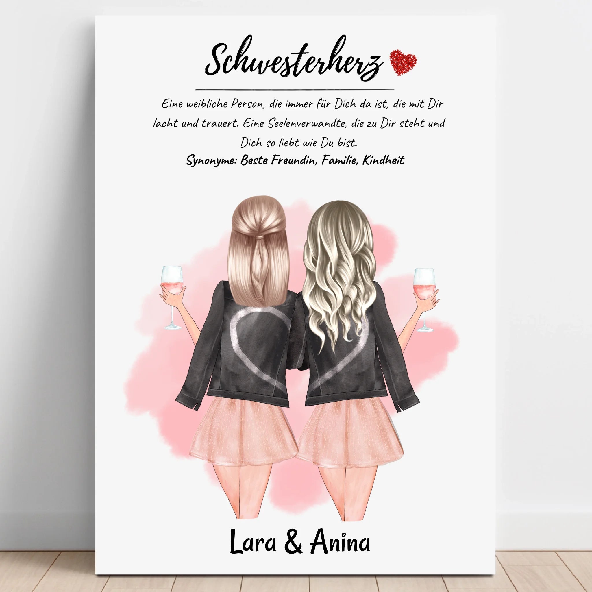 Schwester Definition Bild Geschenk mit Name - Prinolla