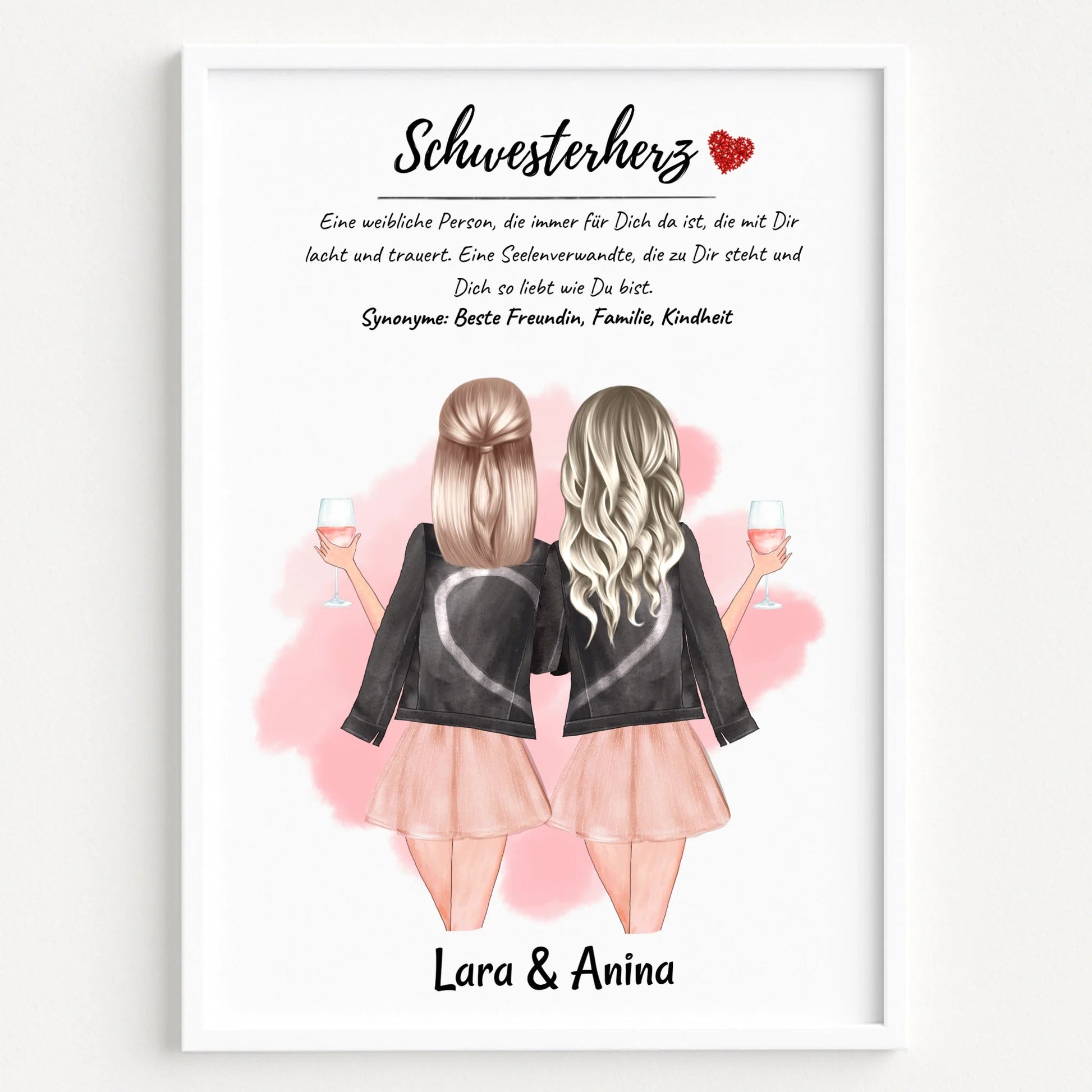 Schwester Definition Bild Geschenk mit Name - Prinolla