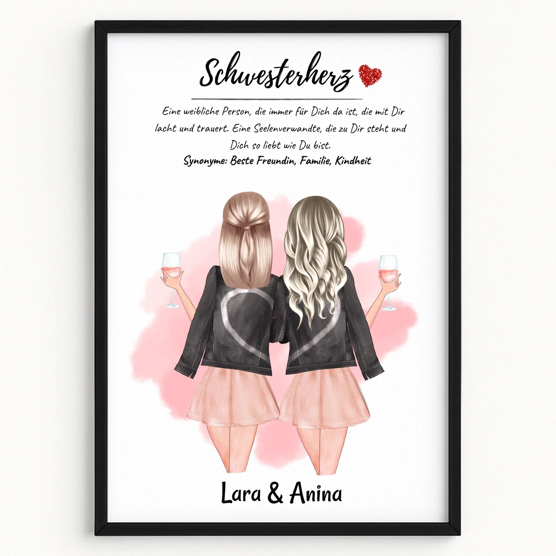 Schwester Definition Bild Geschenk mit Name - Prinolla