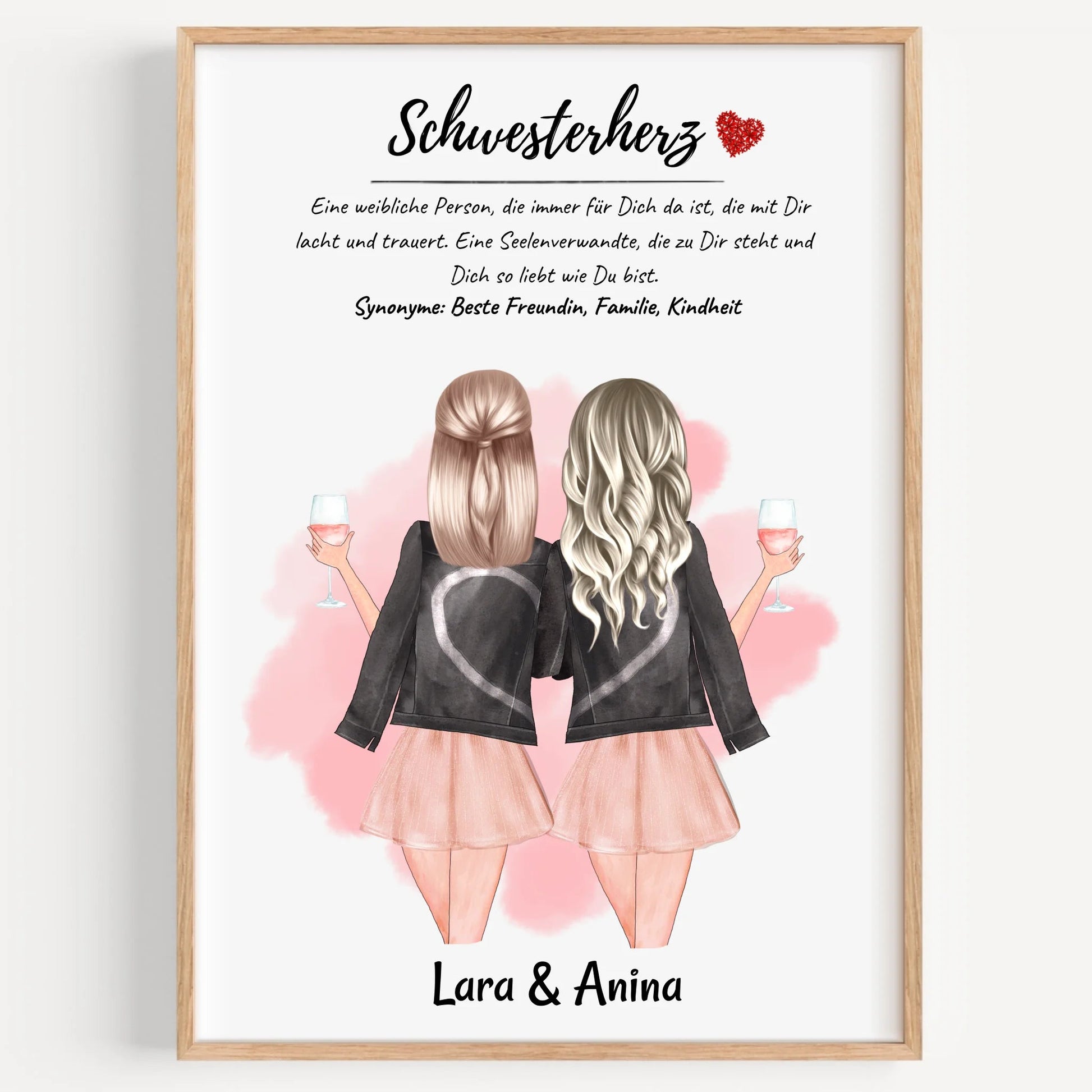 Schwester Definition Bild Geschenk mit Name - Prinolla
