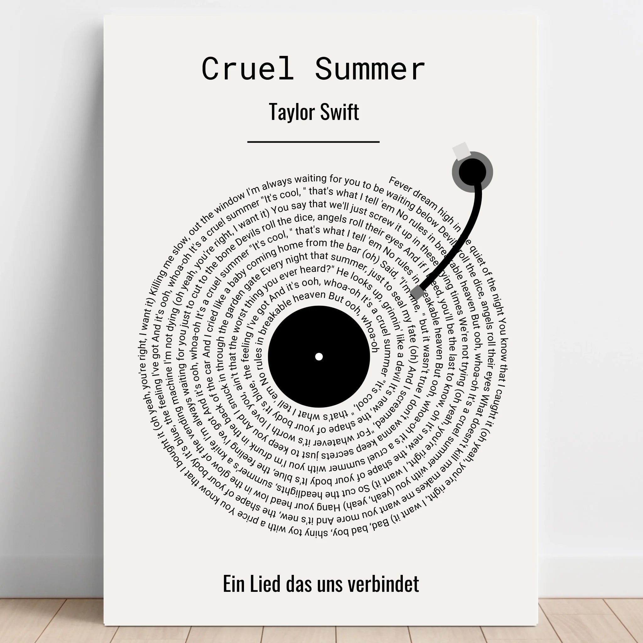 Schwester Lieblingslied Schallplatte Poster Geschenk - Prinolla