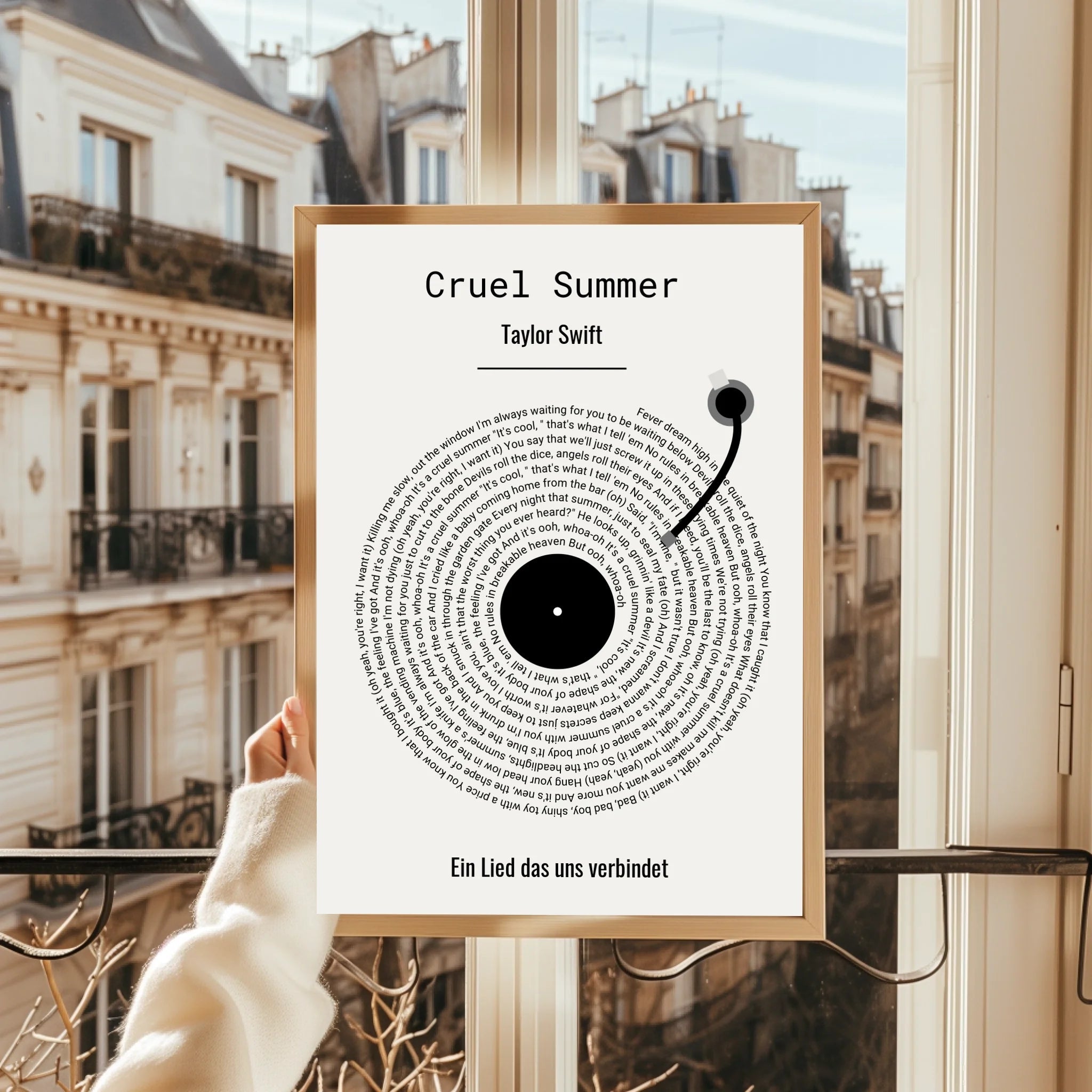 Schwester Lieblingslied Schallplatte Poster Geschenk - Prinolla