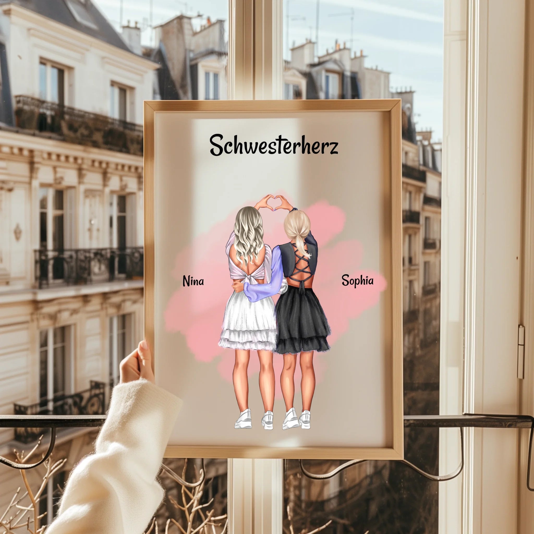 Schwesterherz Bild Geschenk selber gestalten - Prinolla