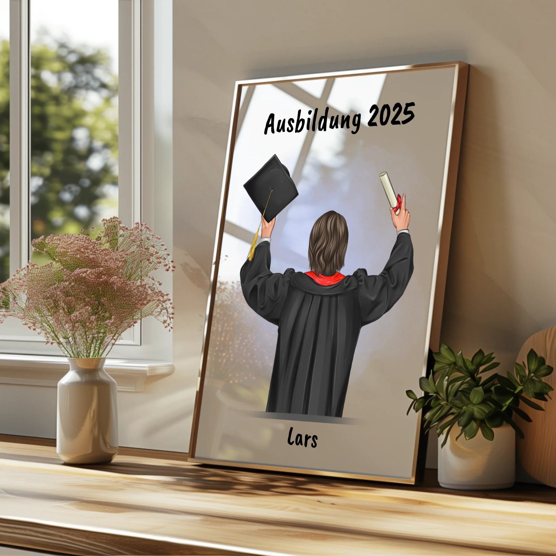 Sohn Ausbildung bestanden Geschenk Poster personalisiert - Prinolla