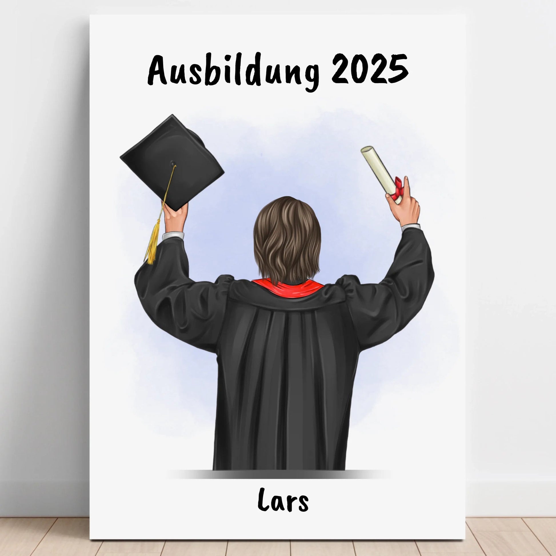 Sohn Ausbildung bestanden Geschenk Poster personalisiert - Prinolla