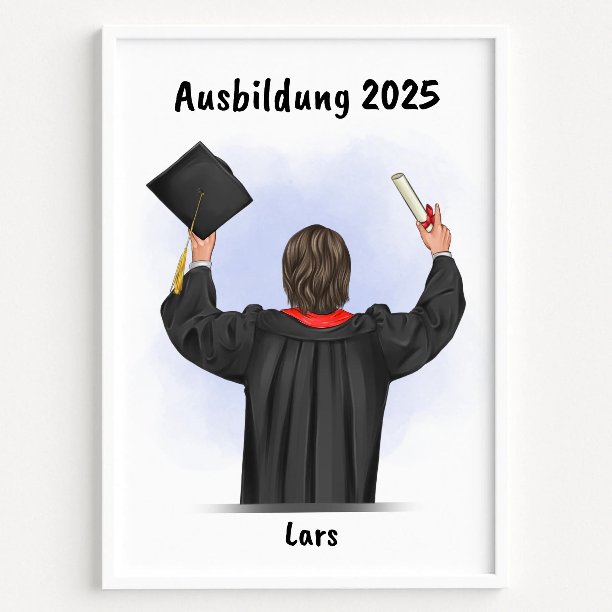 Sohn Ausbildung bestanden Geschenk Poster personalisiert - Prinolla