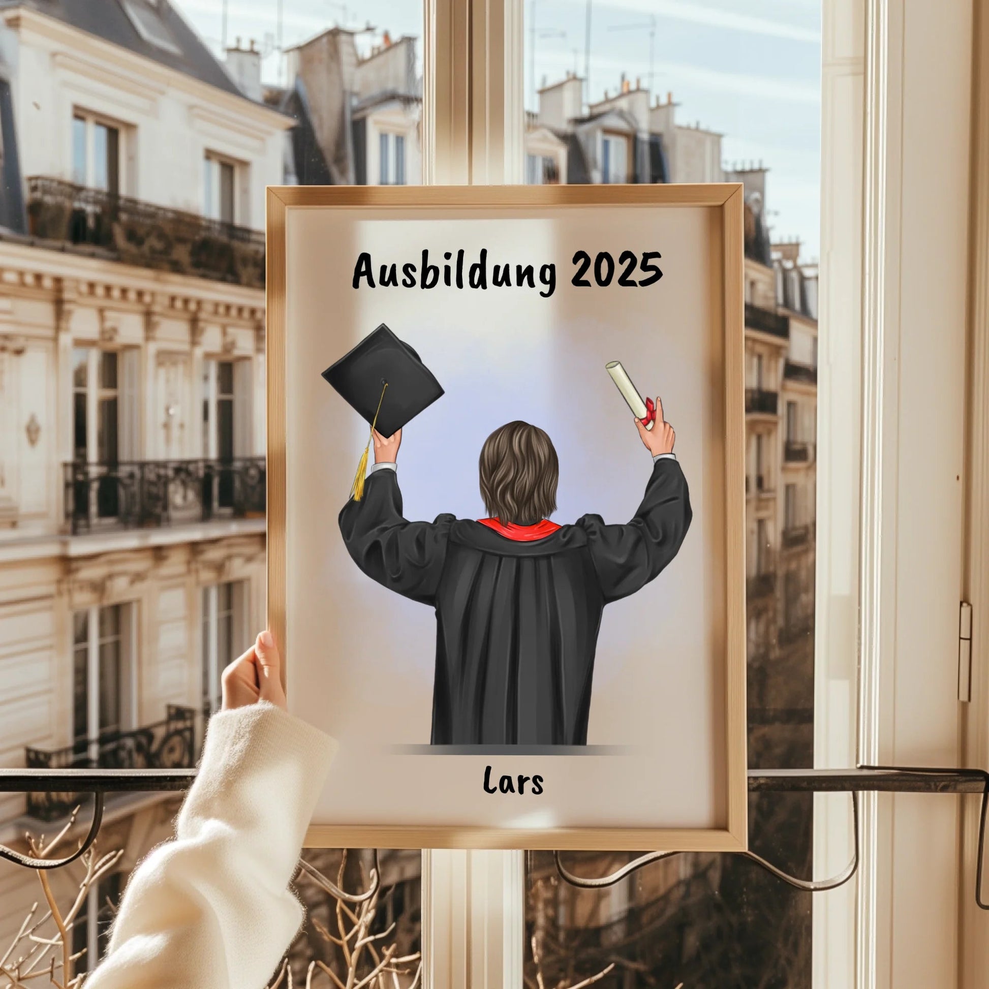 Sohn Ausbildung bestanden Geschenk Poster personalisiert - Prinolla