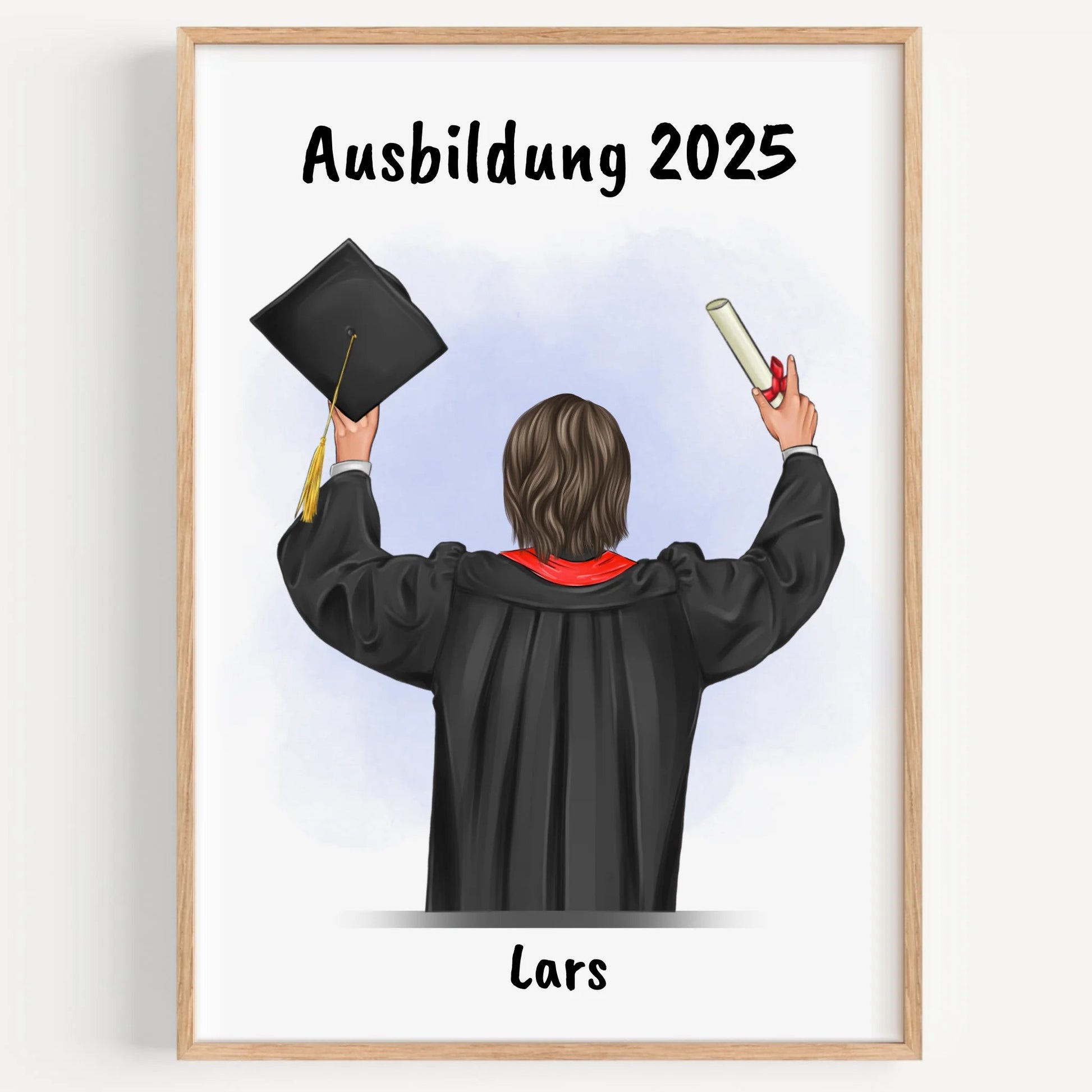 Sohn Ausbildung bestanden Geschenk Poster personalisiert - Prinolla