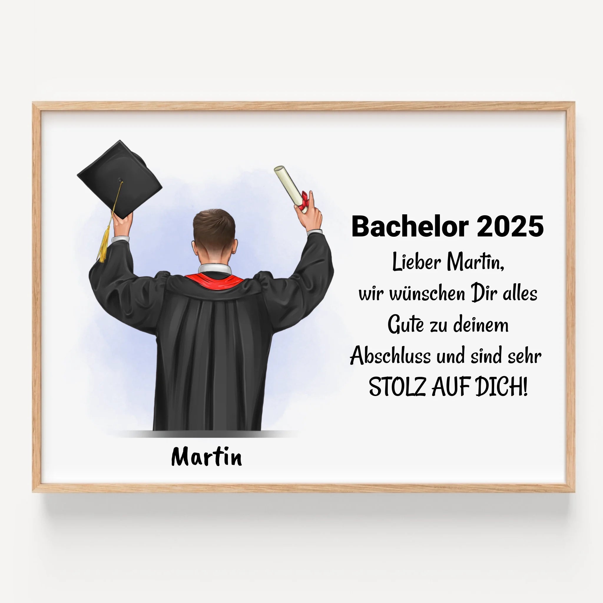 Studium Abschluss bestanden Geschenk Junge Poster - Prinolla