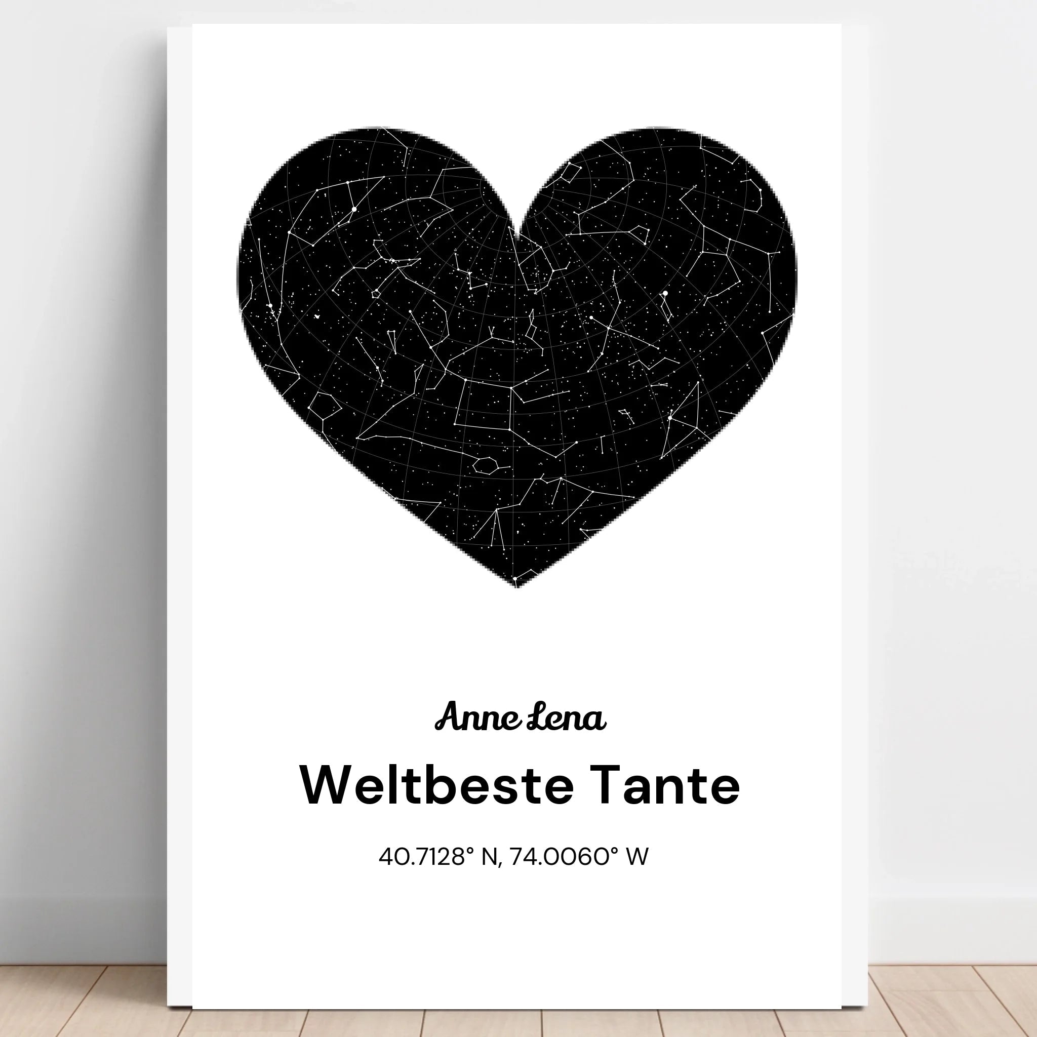 Tante Geburtstag Sternehimmel Geschenk Bild gestalten - Prinolla