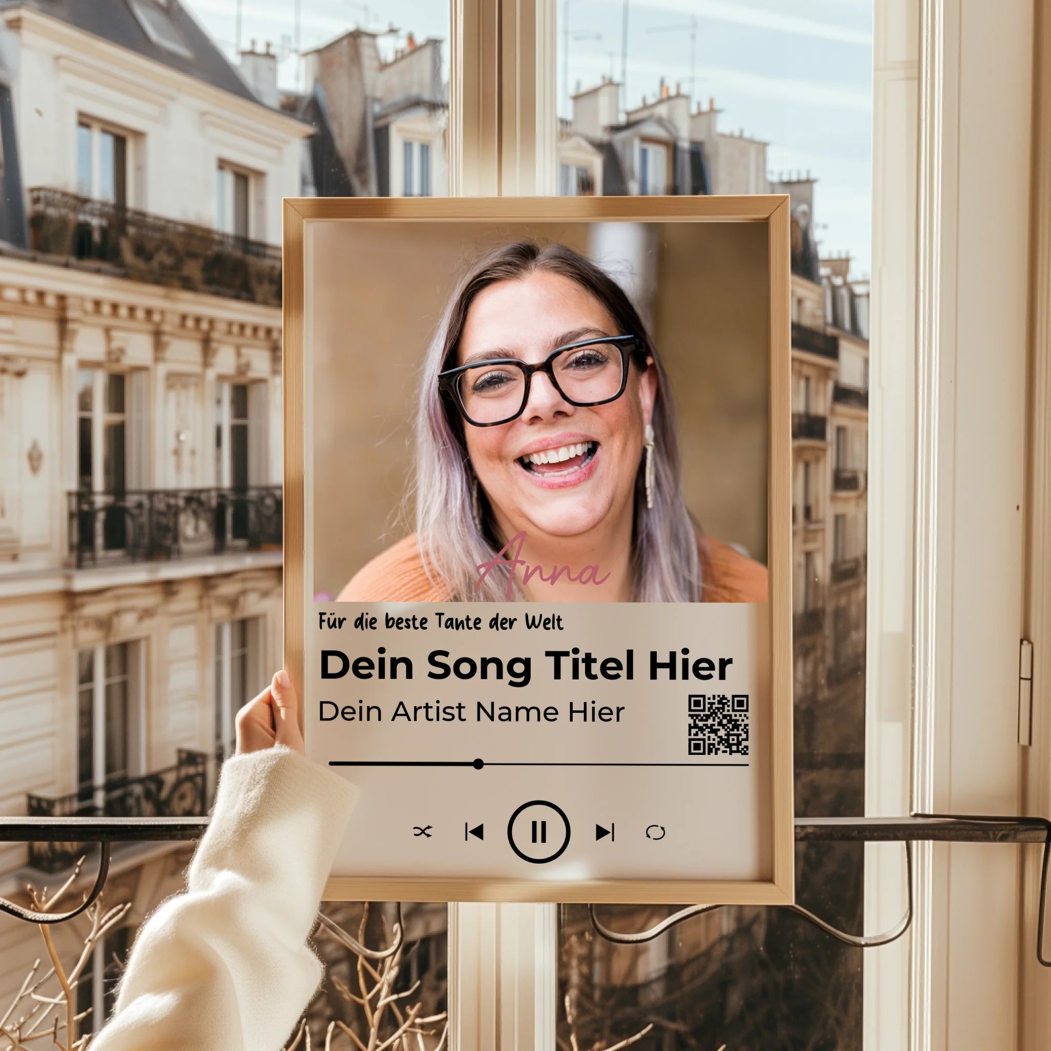 Tante Lieblingssong Musikposter Geschenk - Prinolla