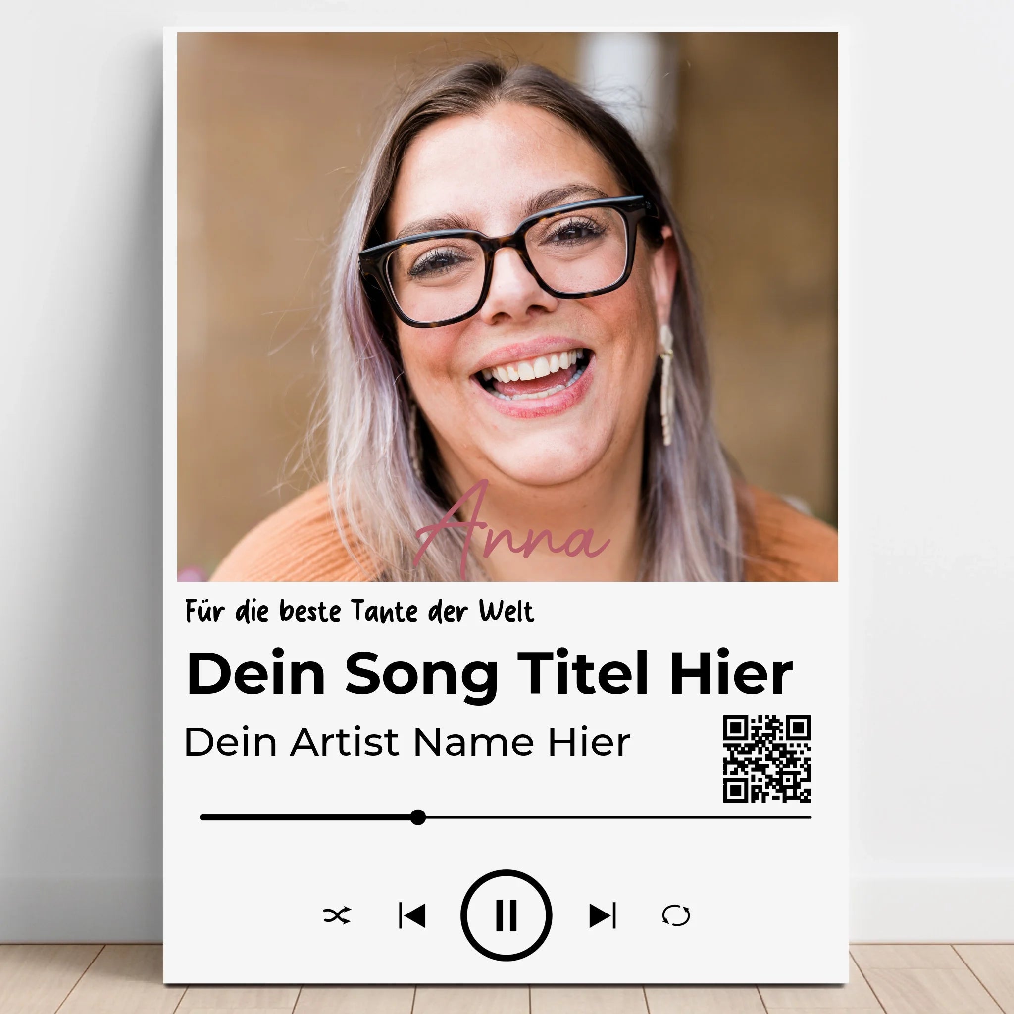 Tante Lieblingssong Musikposter Geschenk - Prinolla