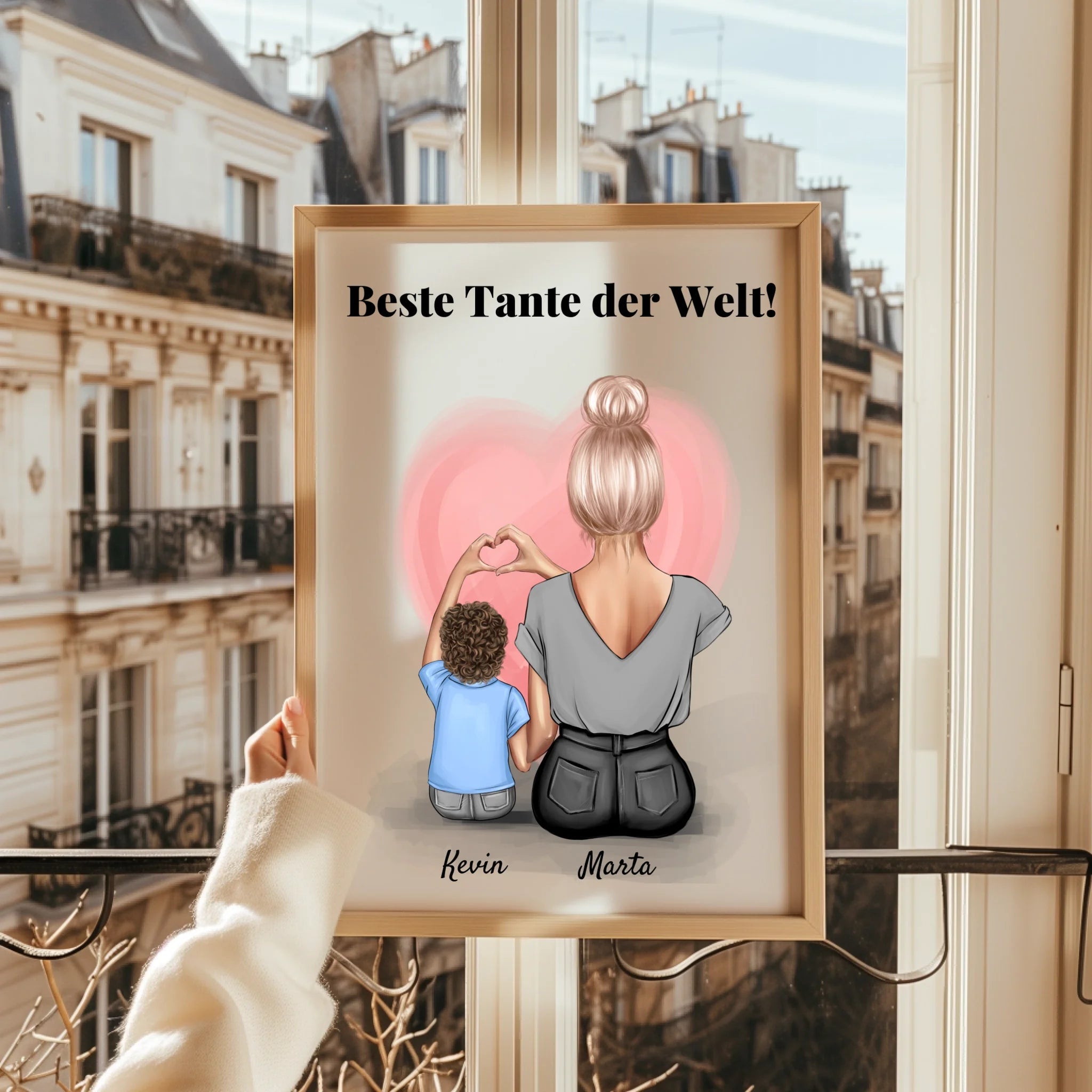 Tante Neffe Kind Poster Geschenk personalisiert - Prinolla