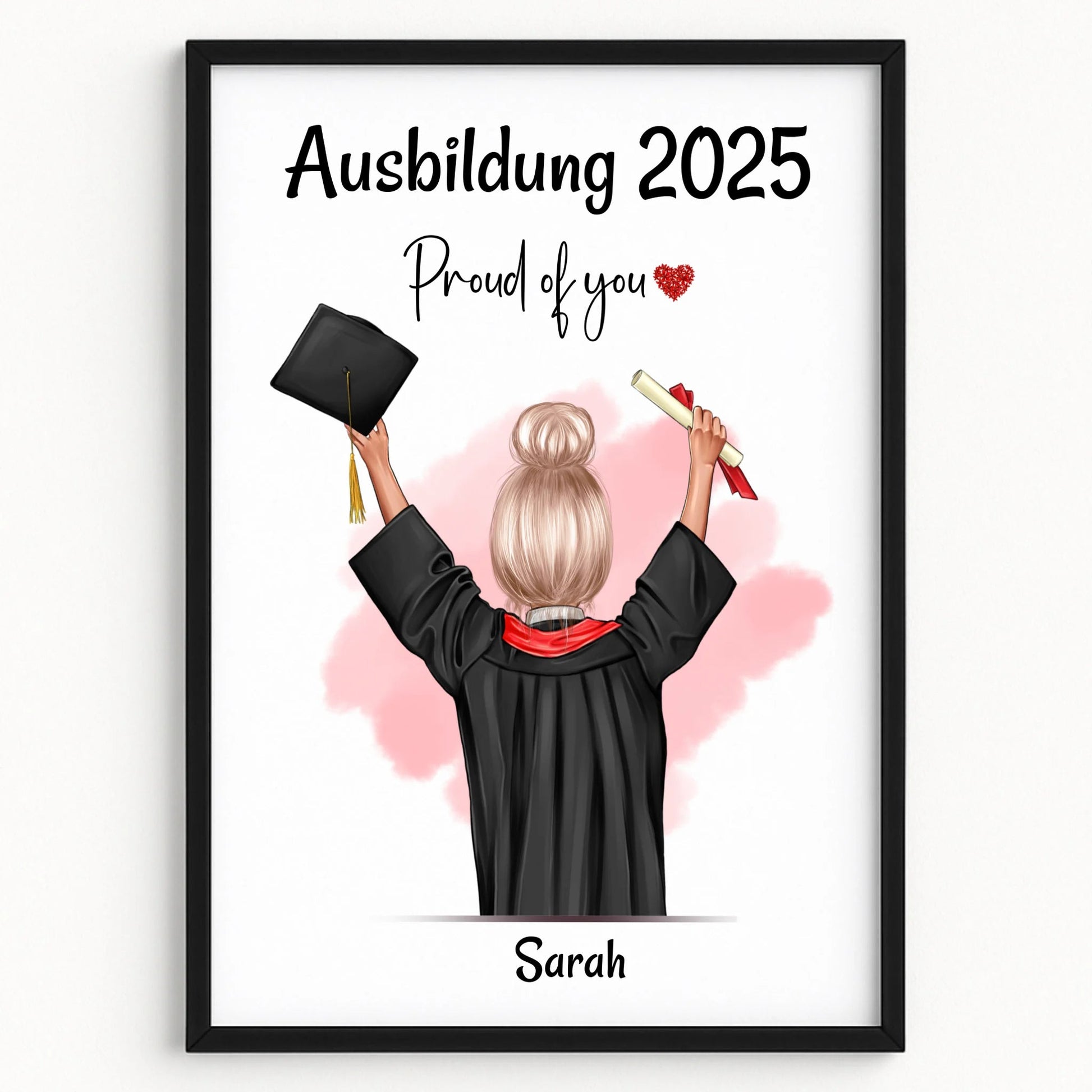 Tochter Ausbildung bestanden Geschenkidee Poster - Prinolla