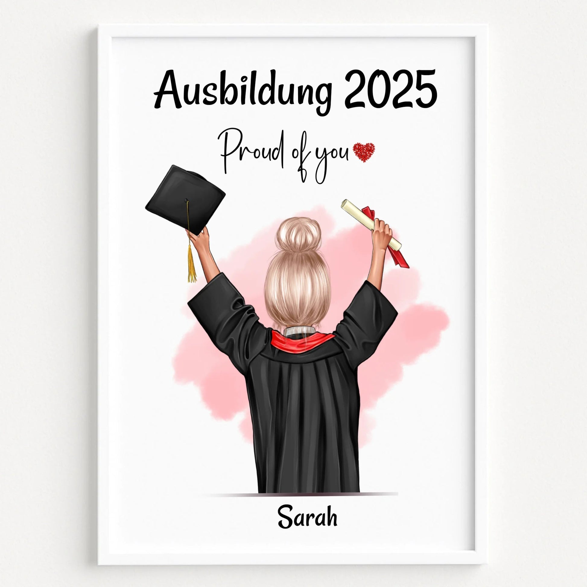 Tochter Ausbildung bestanden Geschenkidee Poster - Prinolla