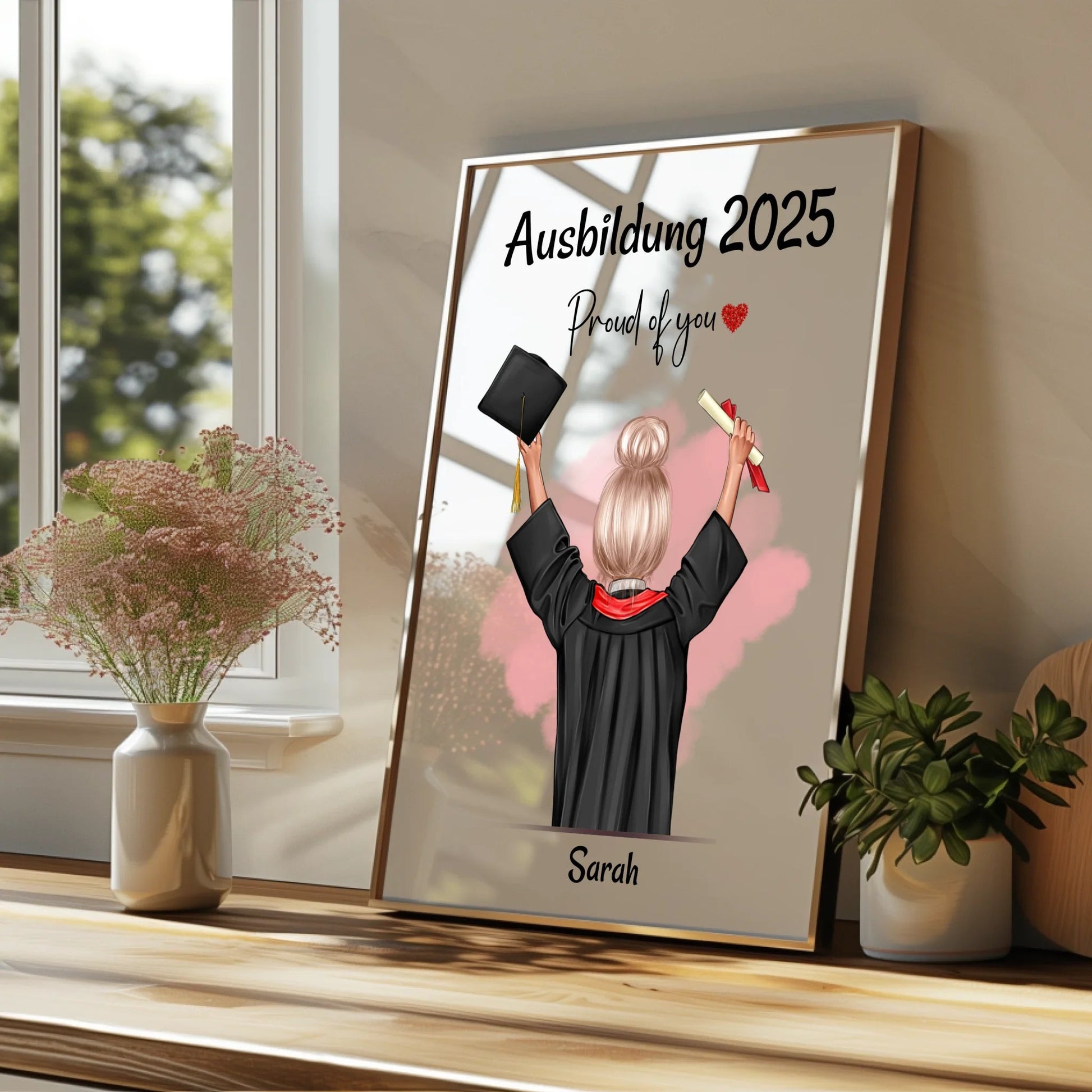 Tochter Ausbildung bestanden Geschenkidee Poster - Prinolla