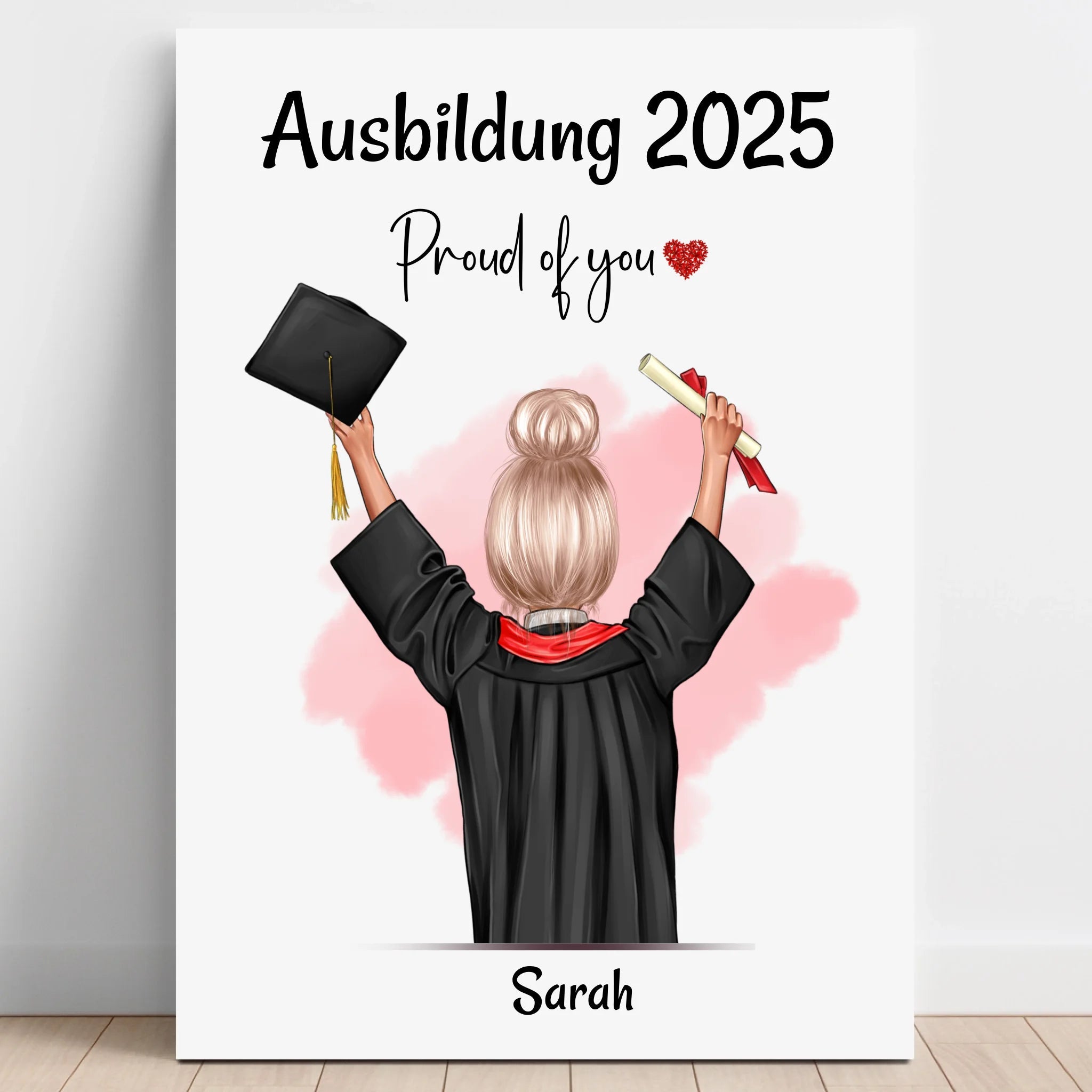 Tochter Ausbildung bestanden Geschenkidee Poster - Prinolla