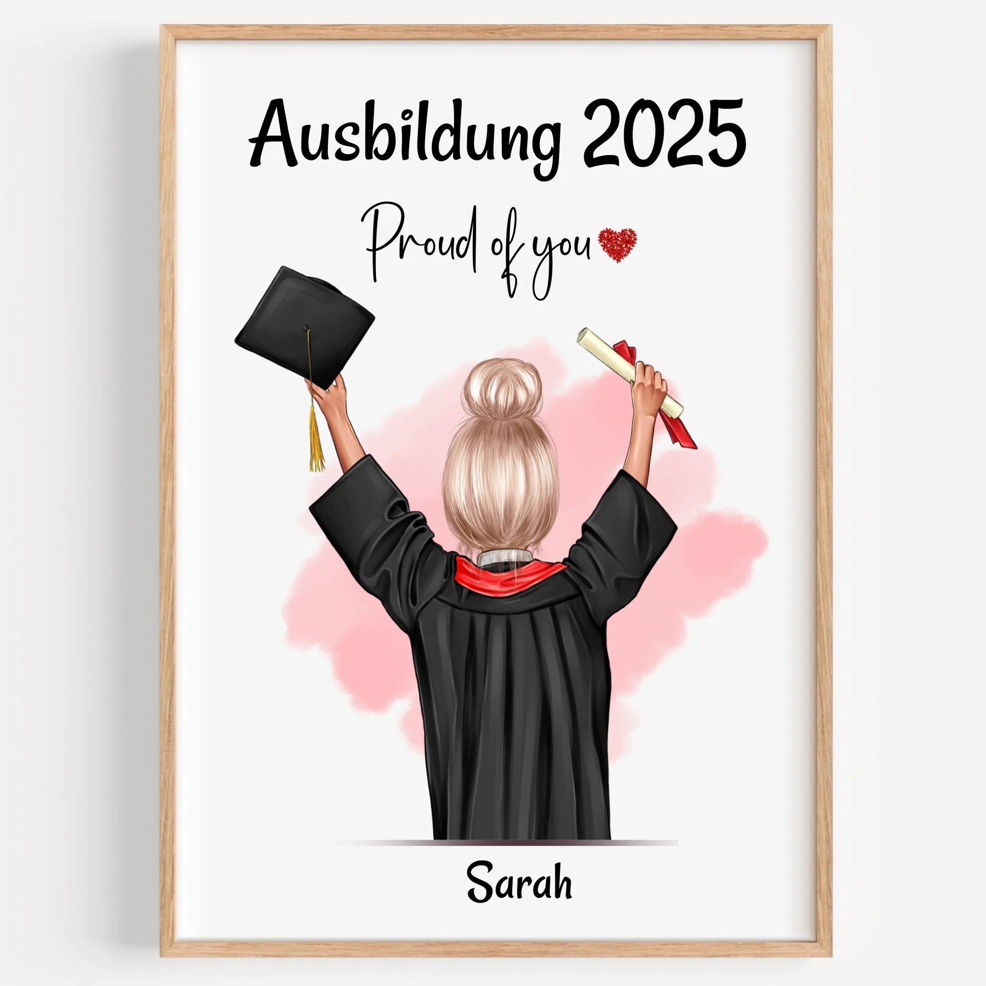 Tochter Ausbildung bestanden Geschenkidee Poster - Prinolla