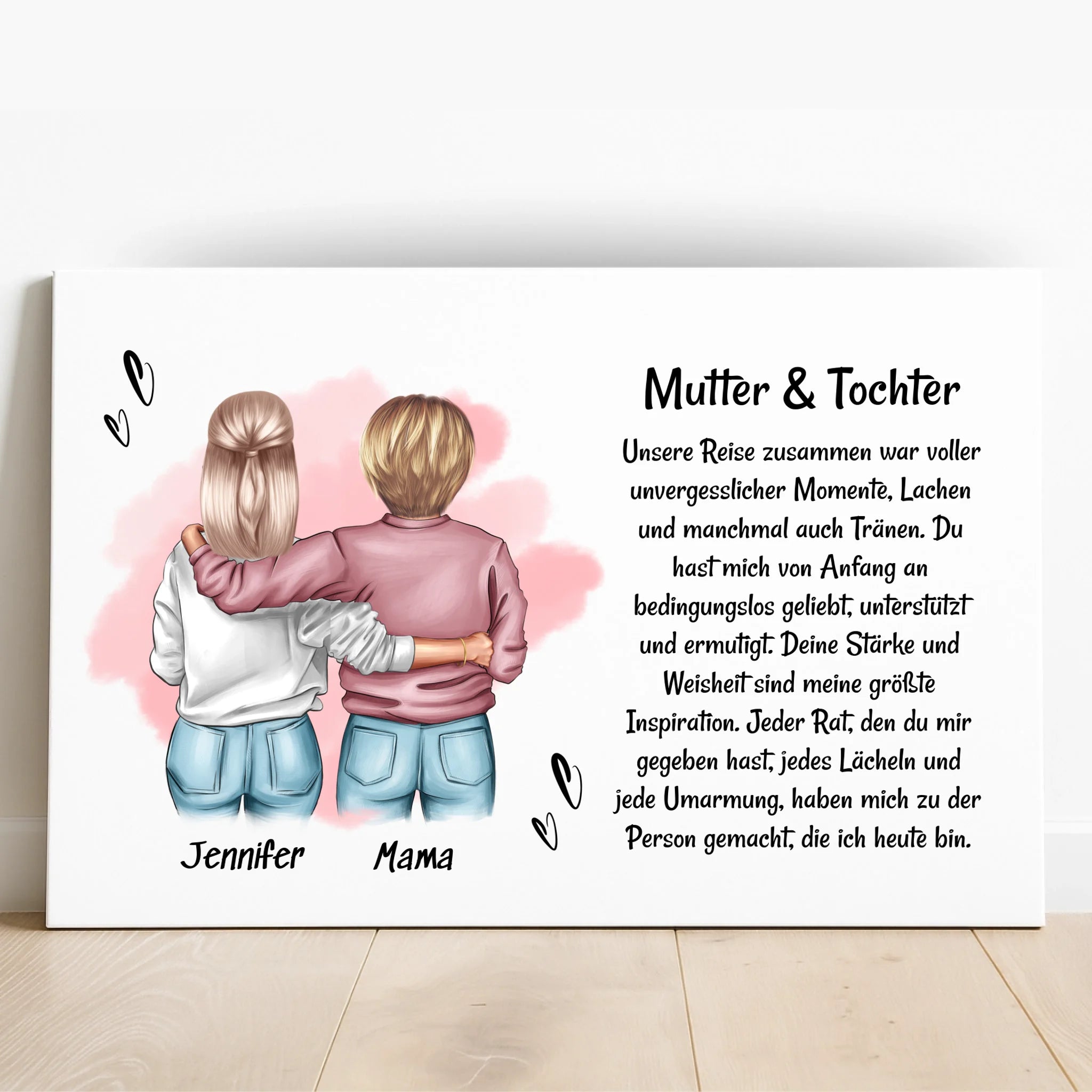 Tochter Geschenk Poster an Mutter personalisiert - Prinolla