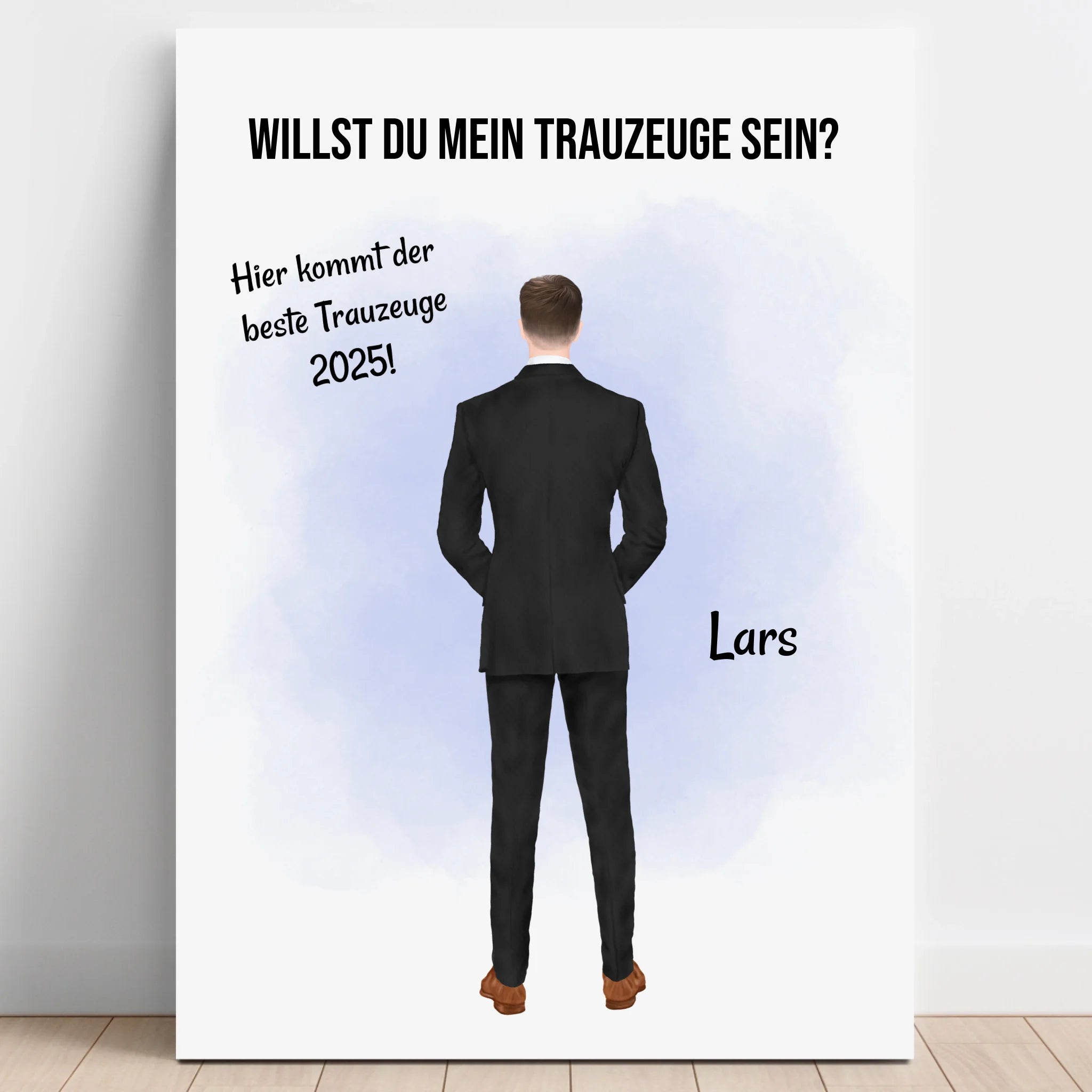 Trauzeuge Mann fragen Poster Geschenk personalisiert - Prinolla