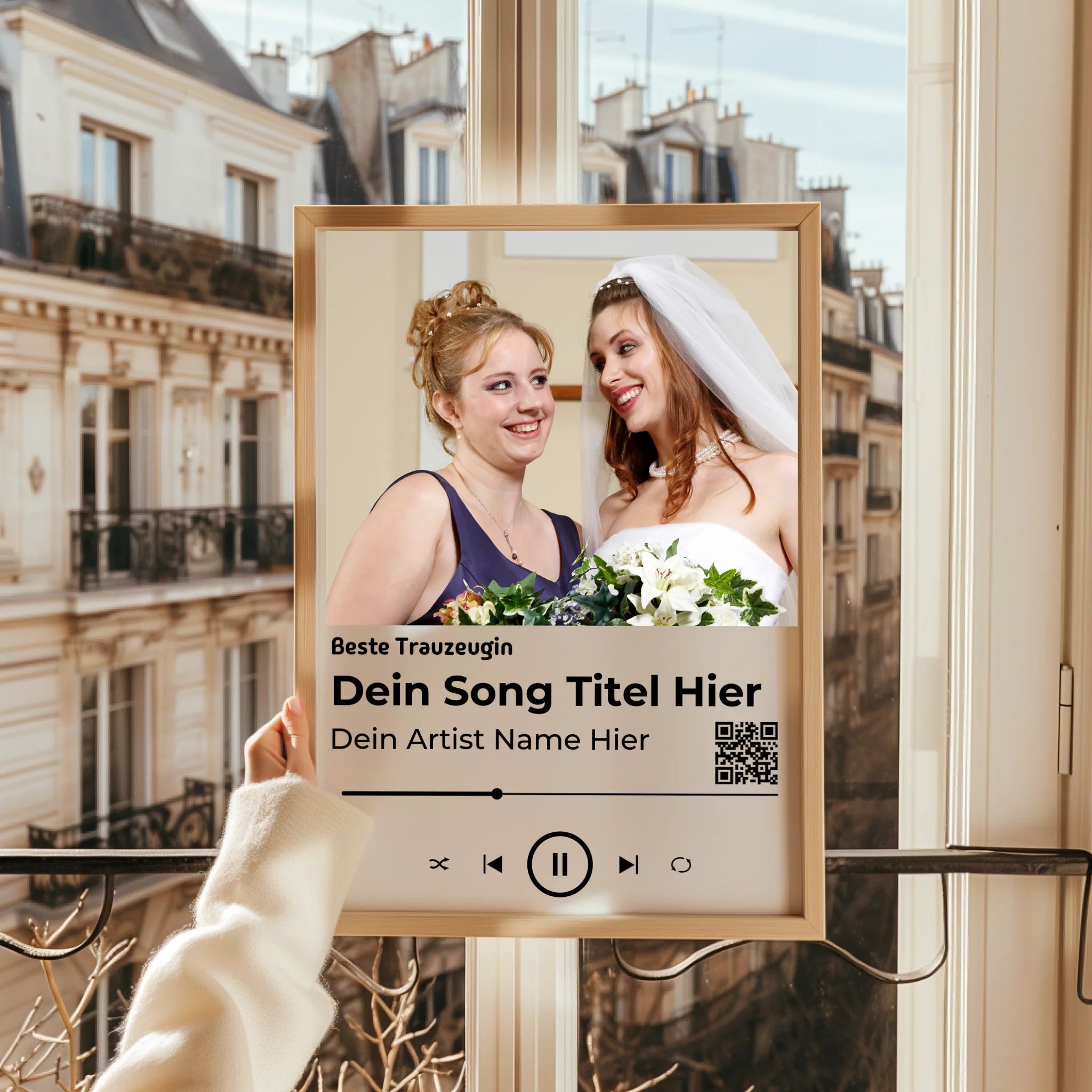 Trauzeugin Bedanken Musikposter Geschenk personalisiert - Prinolla