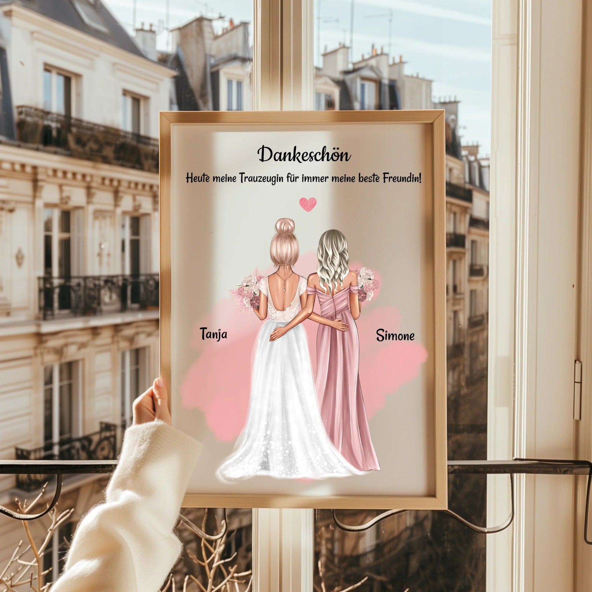 Trauzeugin Danke Geschenk Bild personalisiert - Prinolla