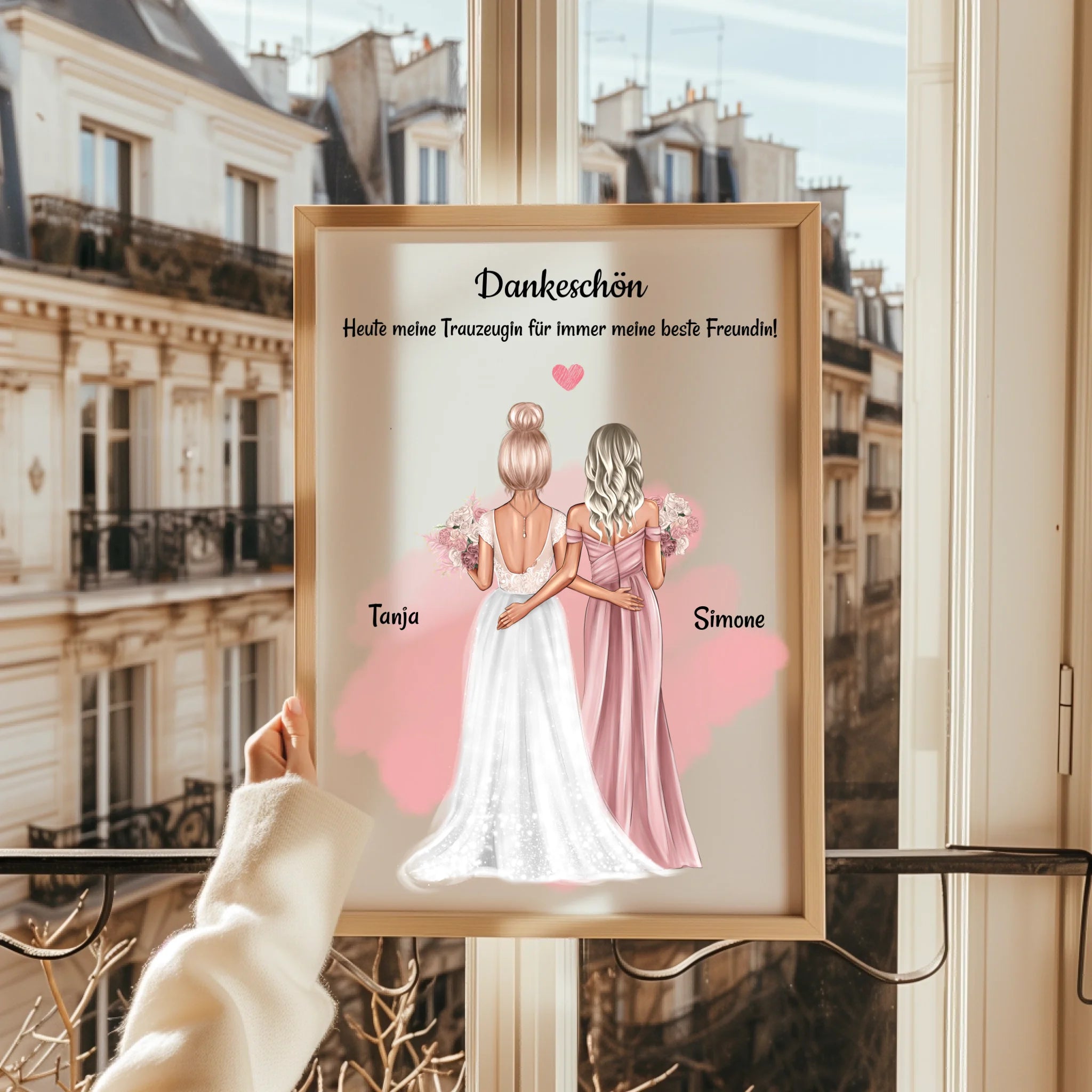 Trauzeugin Danke Geschenk Bild personalisiert - Prinolla