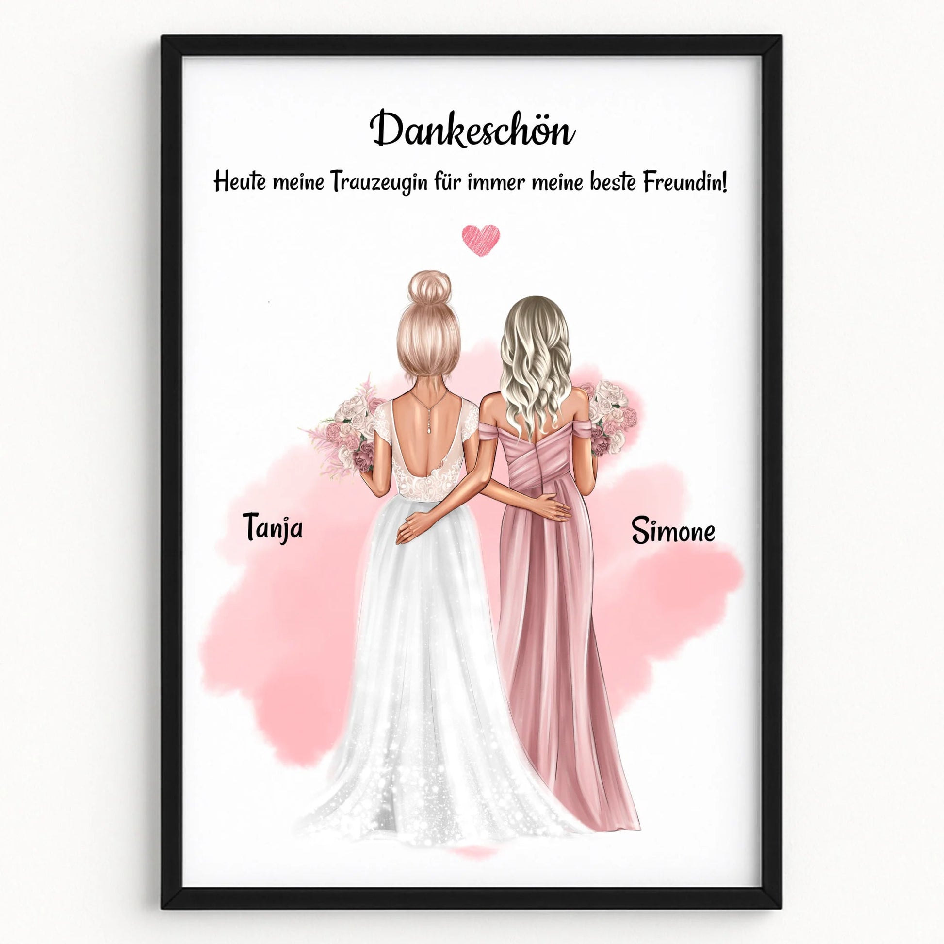 Trauzeugin Danke Geschenk Bild personalisiert - Prinolla