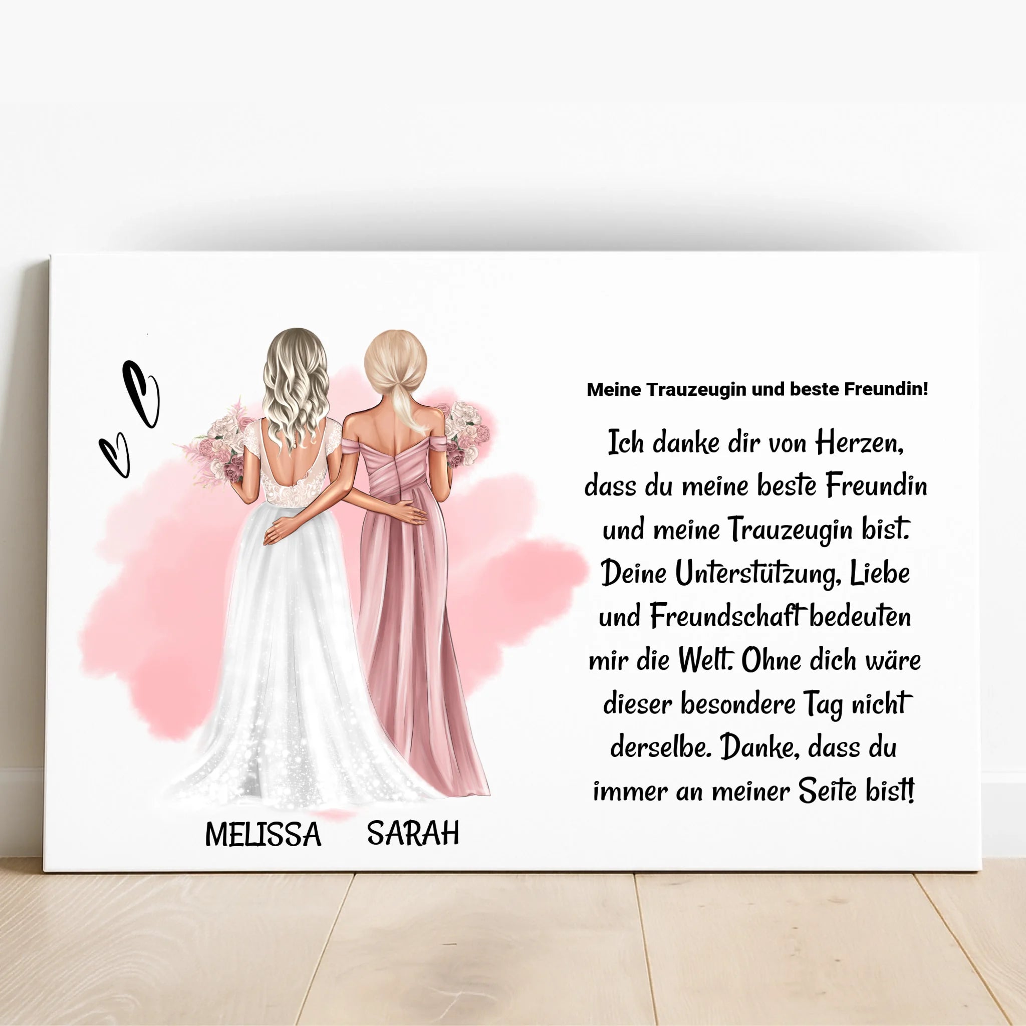 Trauzeugin Dankeschön sagen Bild Geschenk - Prinolla