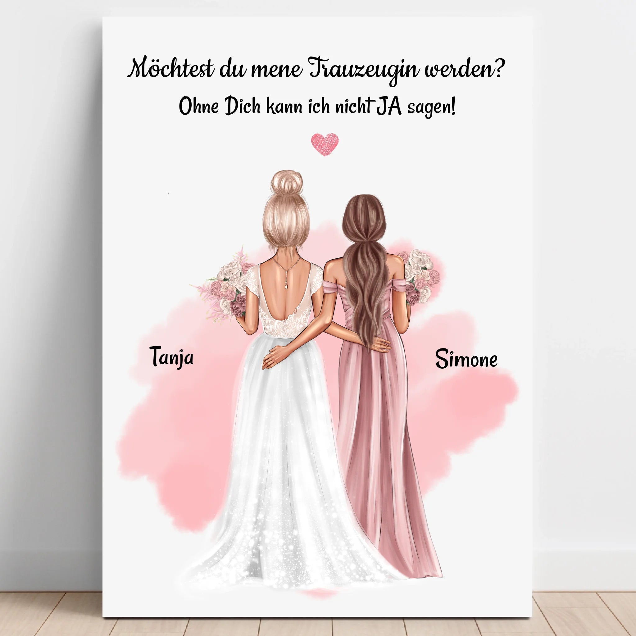 Trauzeugin fragen Geschenk Bild personalisiert - Prinolla