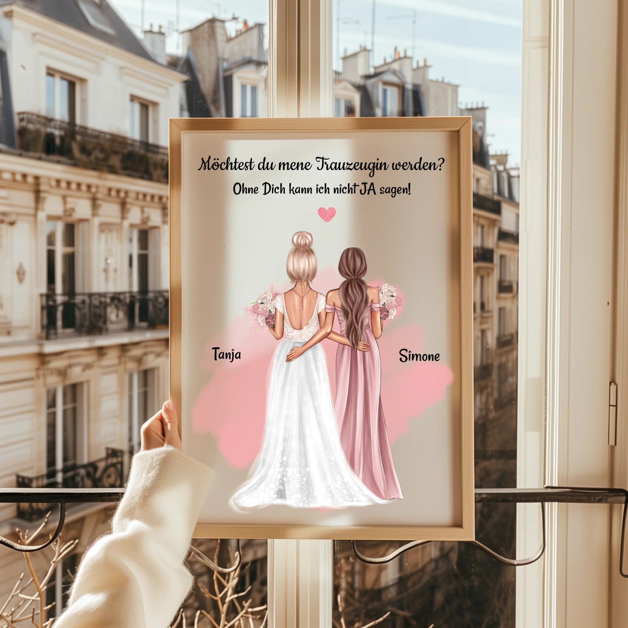 Trauzeugin fragen Geschenk Bild personalisiert - Prinolla