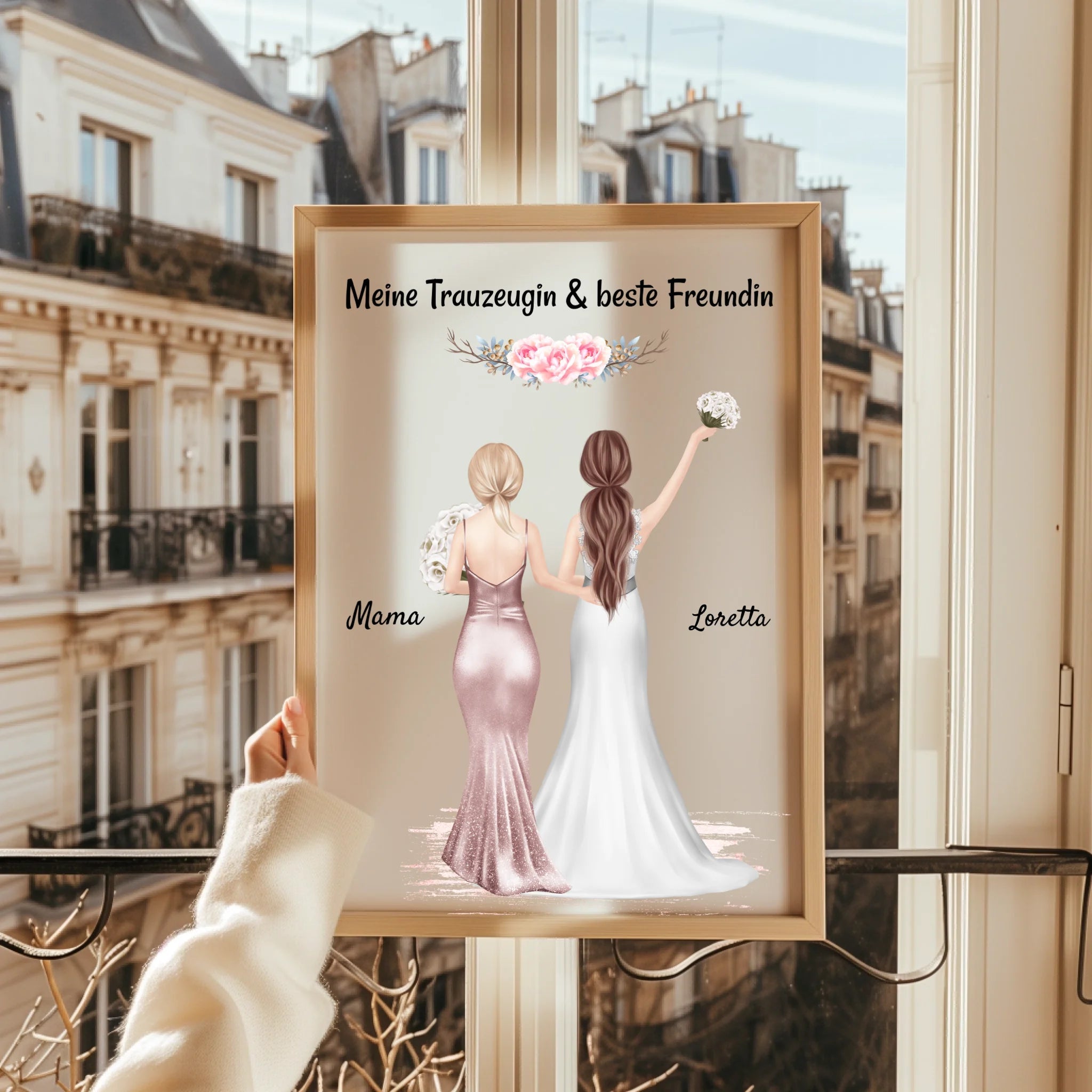 Trauzeugin Geschenkidee Poster von Braut personalisiert - Prinolla