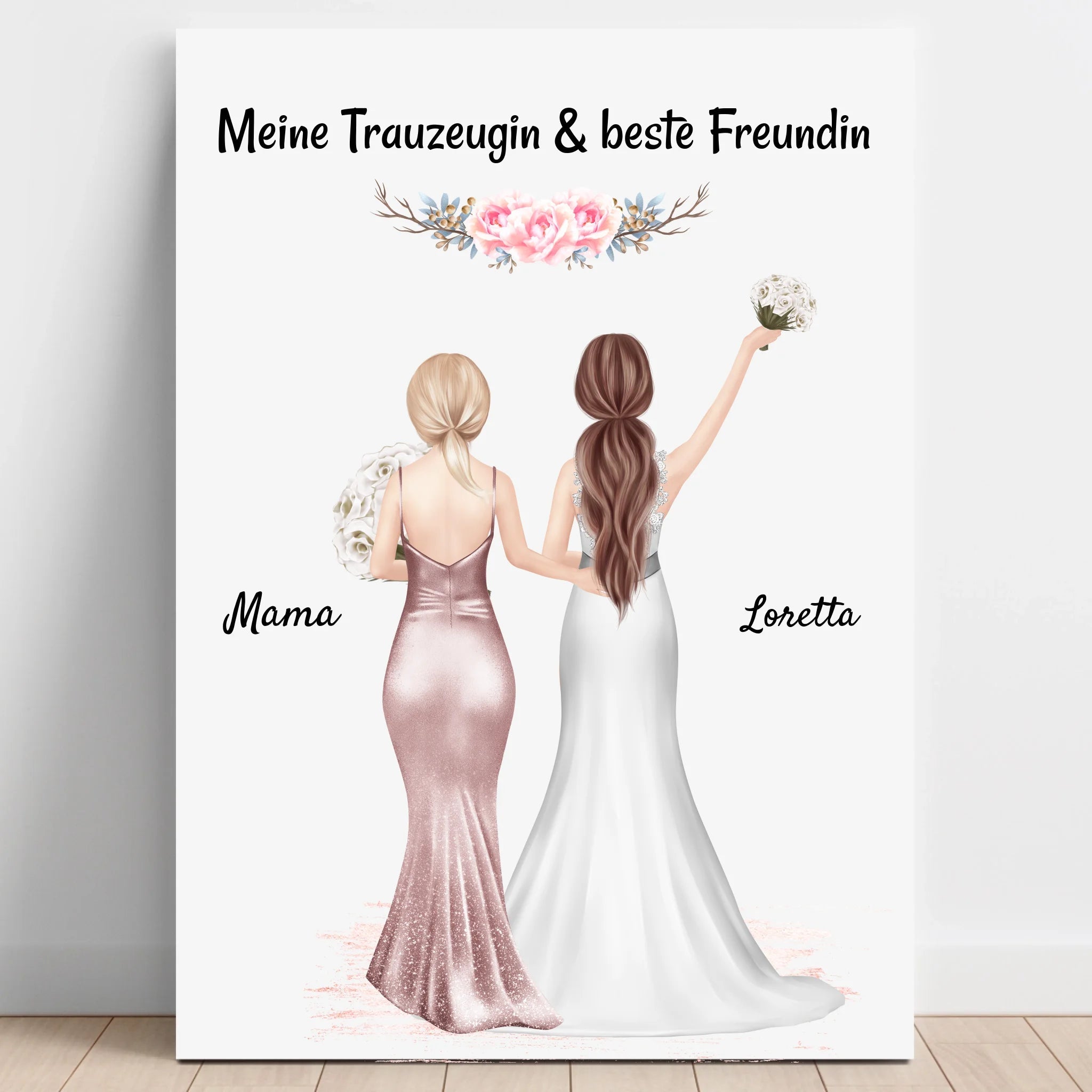Trauzeugin Geschenkidee Poster von Braut personalisiert - Prinolla