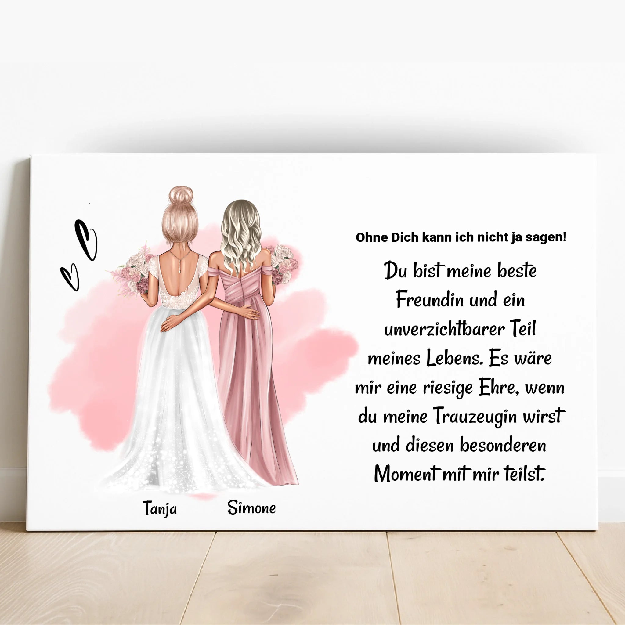 Trauzeugin werden frage Poster Geschenk gestalten - Prinolla