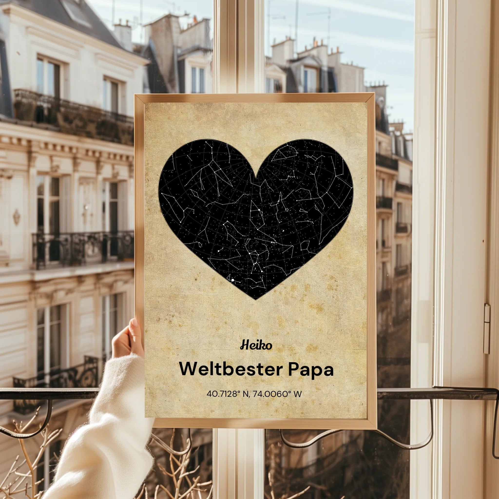 Vater Geburtstagsgeschenk Sternehimmel Poster gestalten - Prinolla