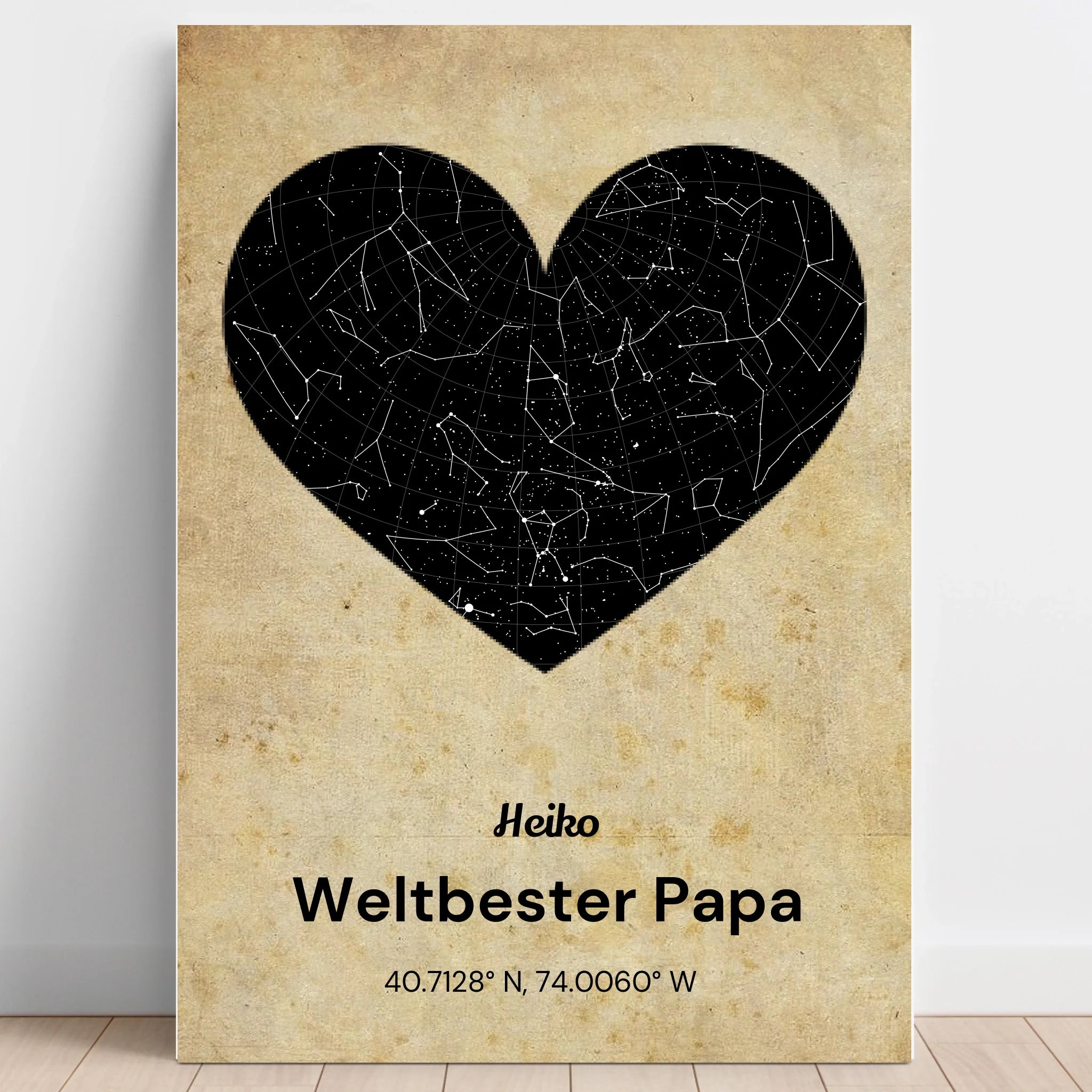 Vater Geburtstagsgeschenk Sternehimmel Poster gestalten - Prinolla