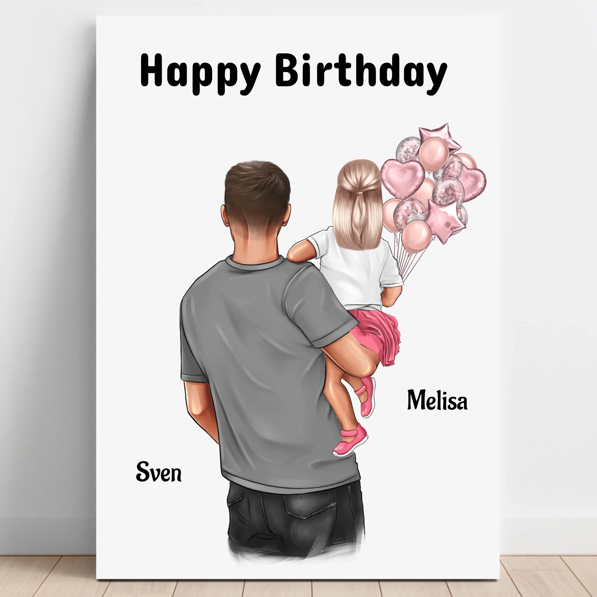 Vater Kind Geschenk Poster selber gestalten - Prinolla