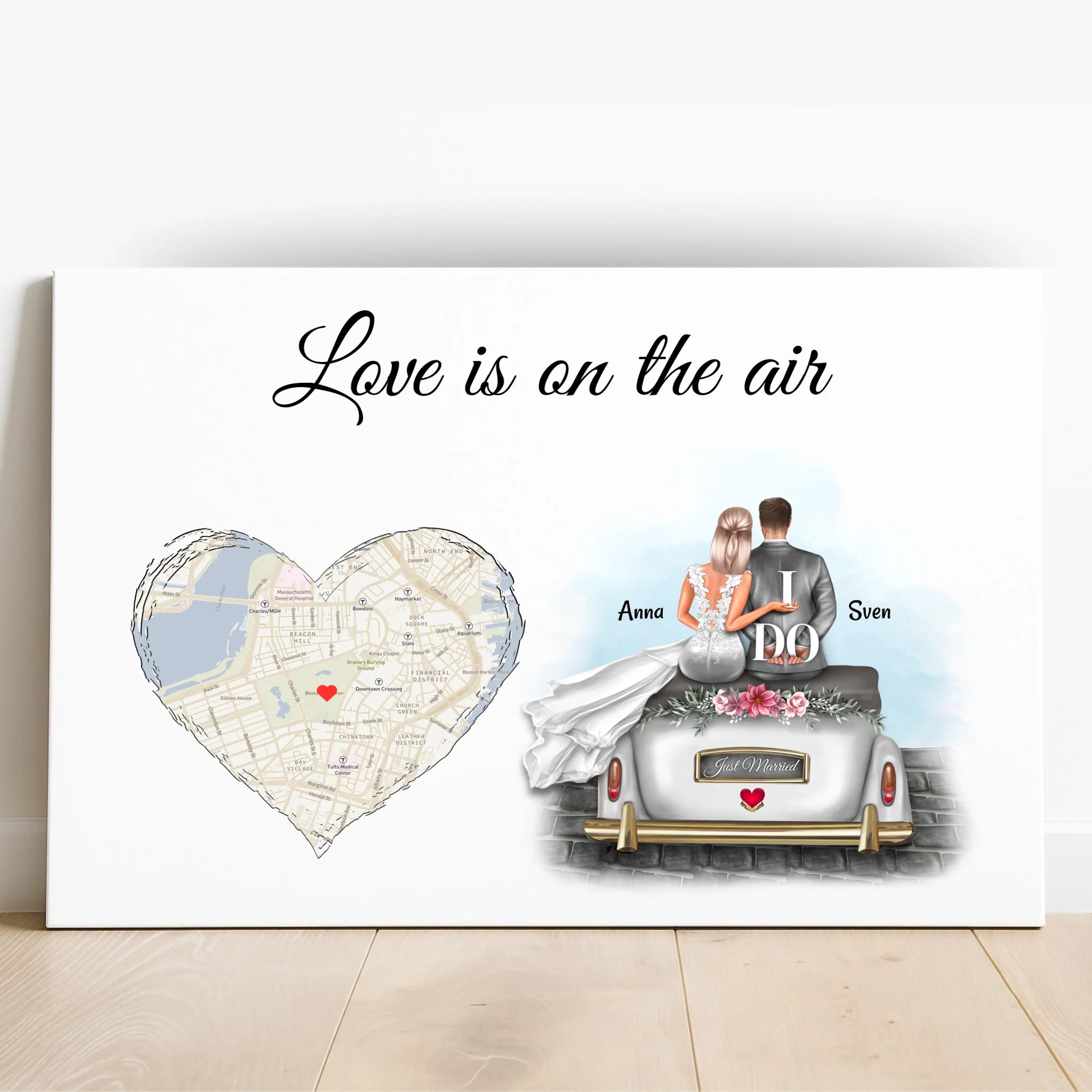 Wir sagen Ja Hochzeit Geschenk Poster - Prinolla